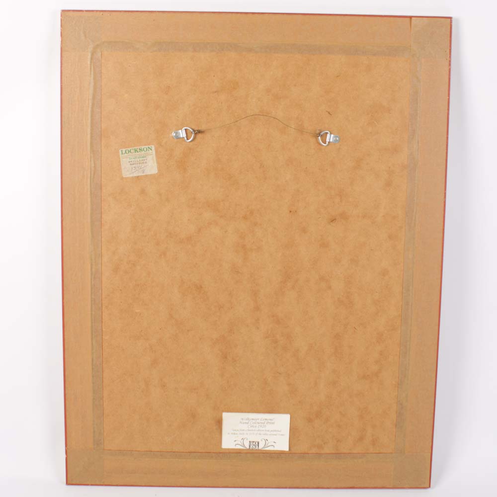 Pair of Vintage Hand Colored Lithographs