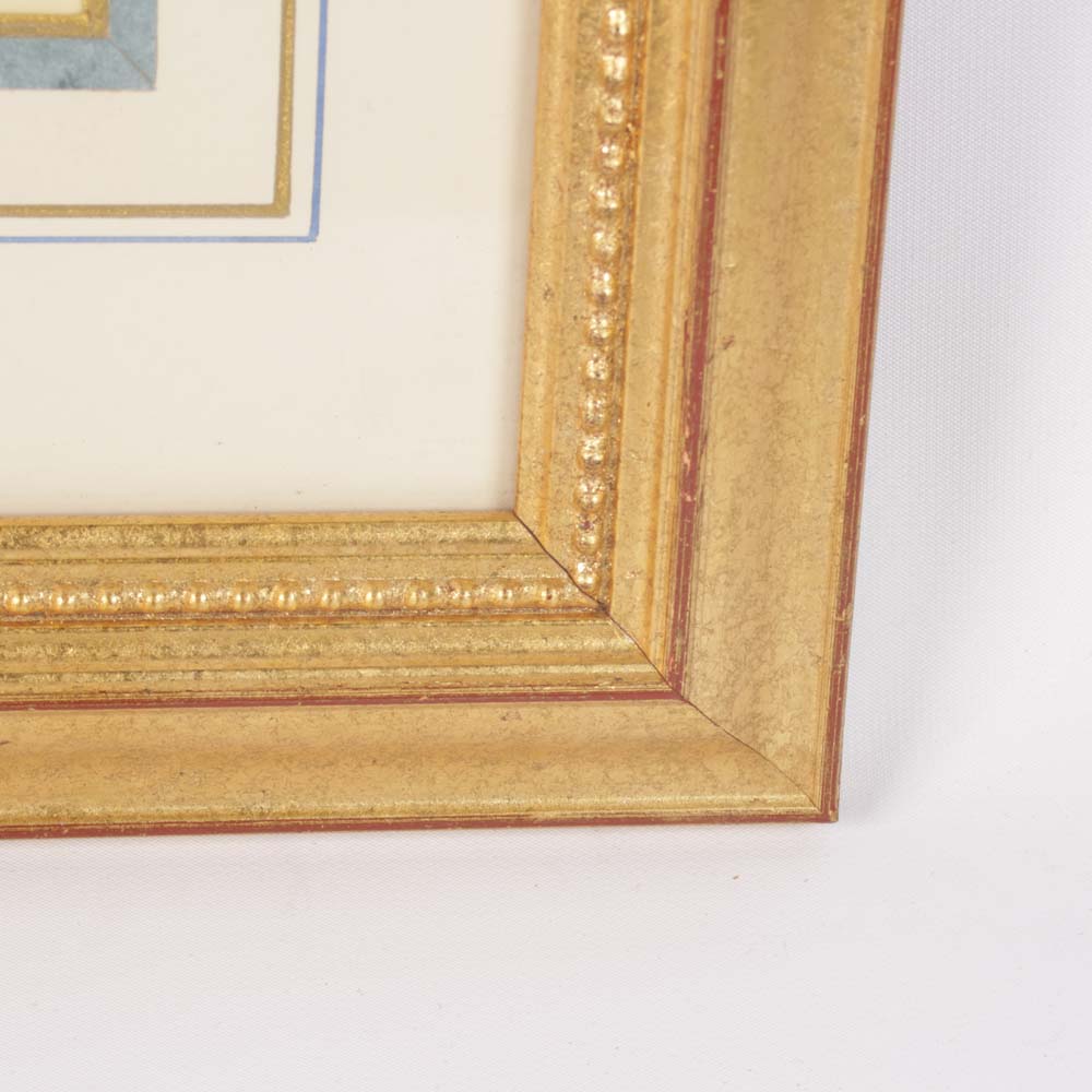 Pair of Vintage Hand Colored Lithographs