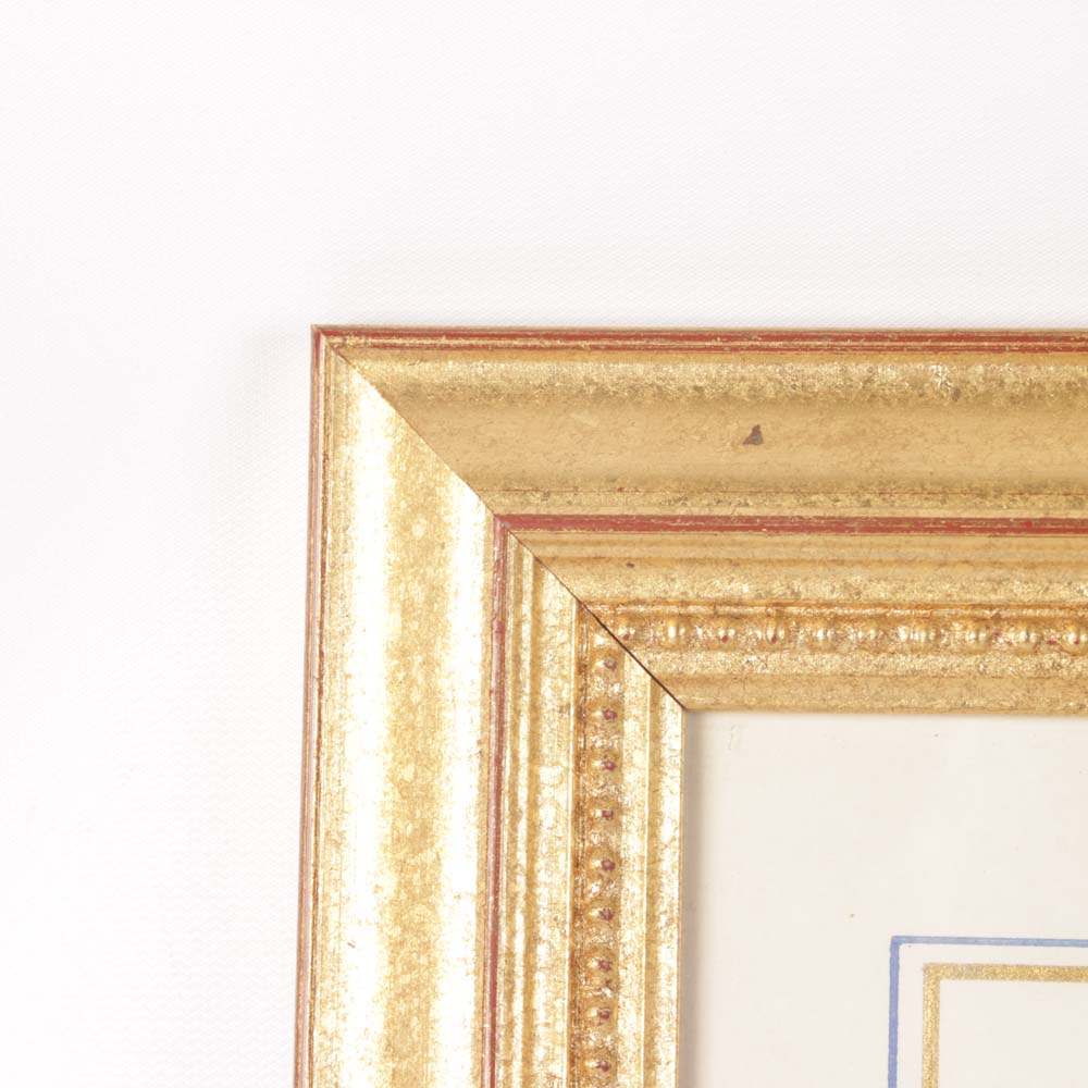 Pair of Vintage Hand Colored Lithographs