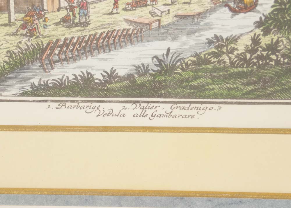 Pair of Vintage Hand Colored Lithographs