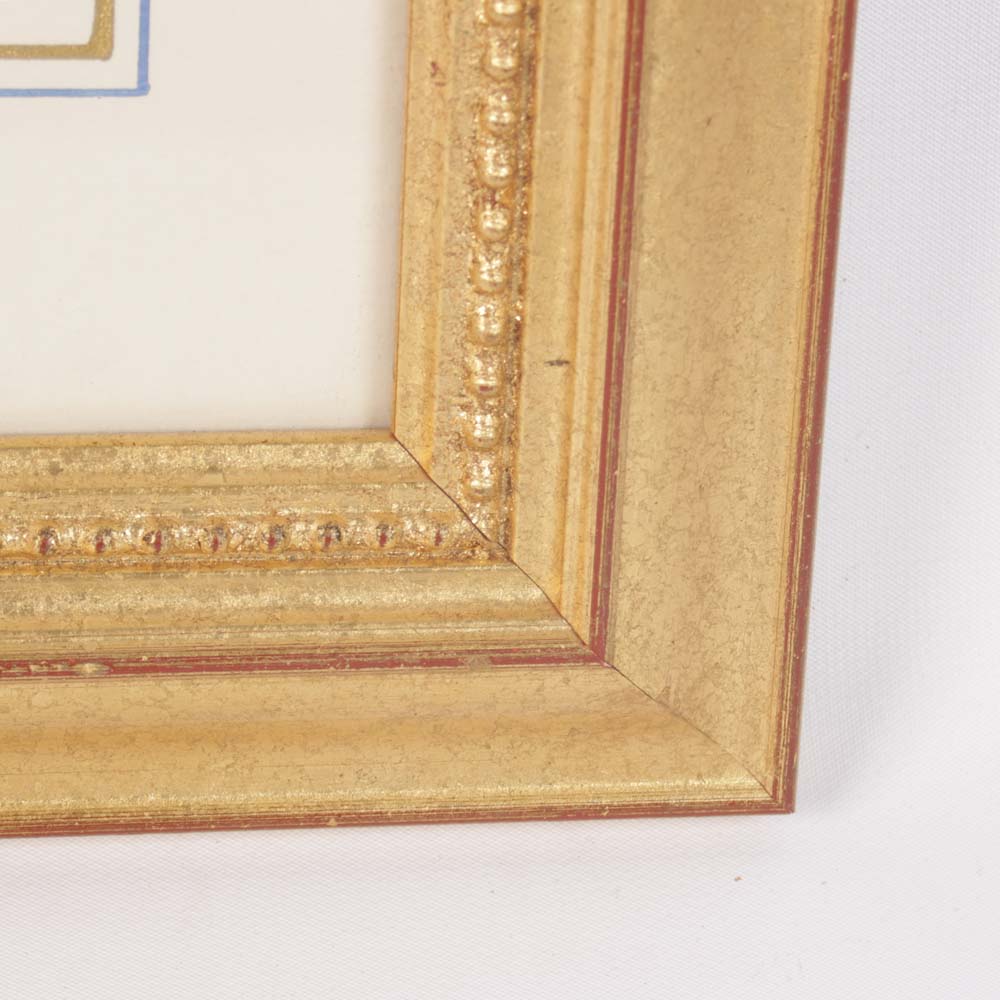 Pair of Vintage Hand Colored Lithographs