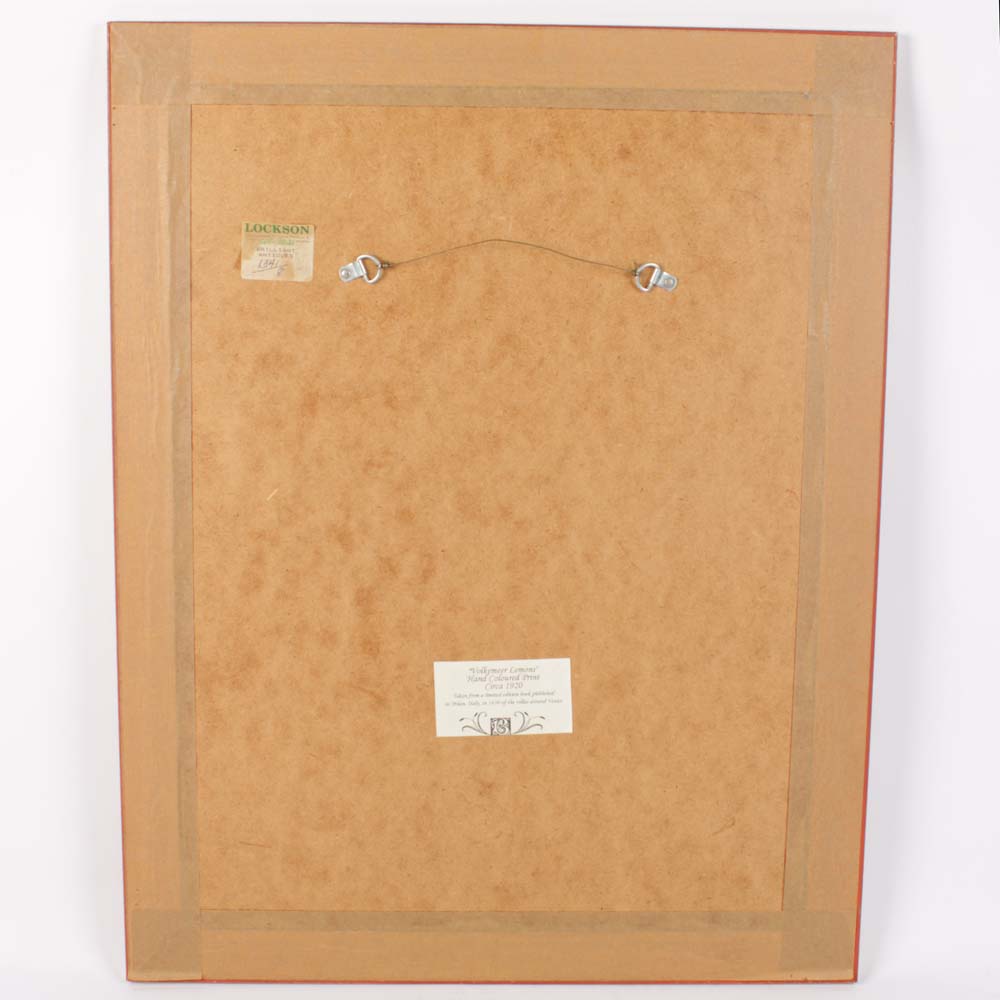 Pair of Vintage Hand Colored Lithographs