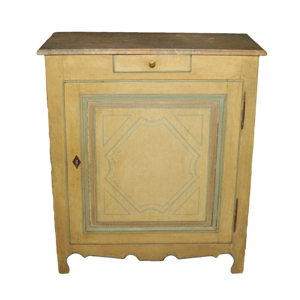 Vintage Farmhouse Style Painted Cupboard