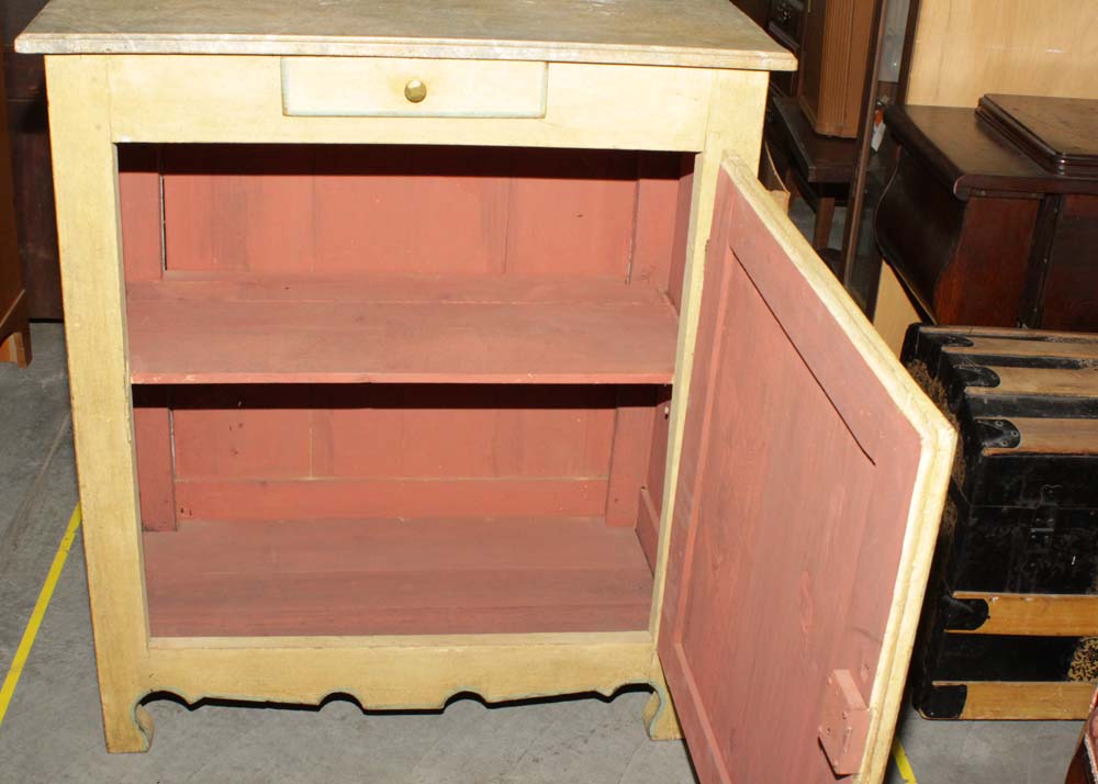 Vintage Farmhouse Style Painted Cupboard