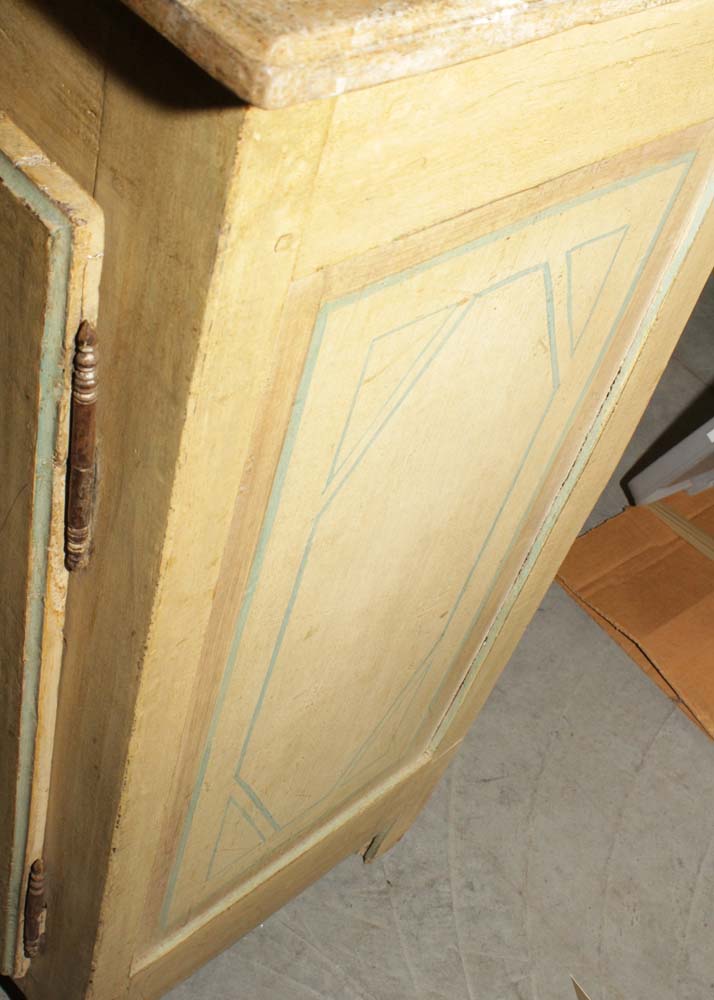 Vintage Farmhouse Style Painted Cupboard