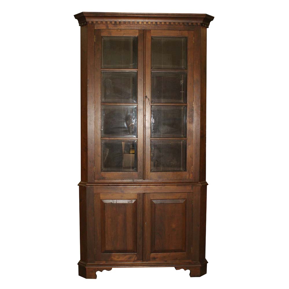 Contemporary Corner Display Cabinet