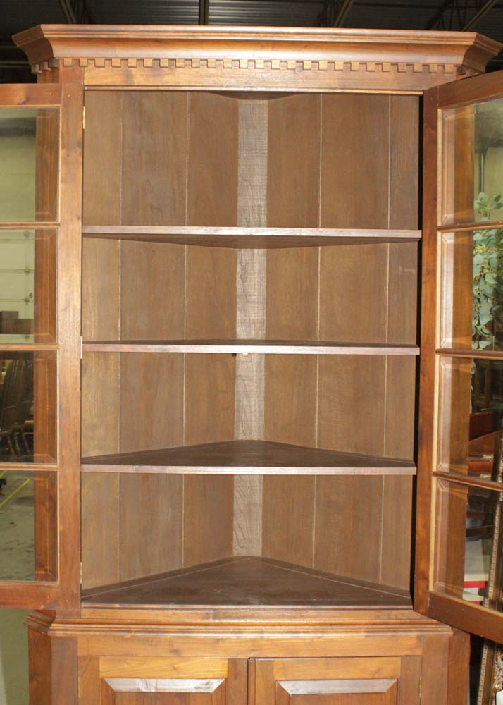 Contemporary Corner Display Cabinet