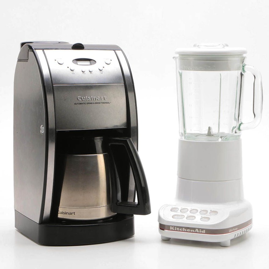Cuisinart Grind & Brew Thermal Coffee Maker and KitchenAid Blender