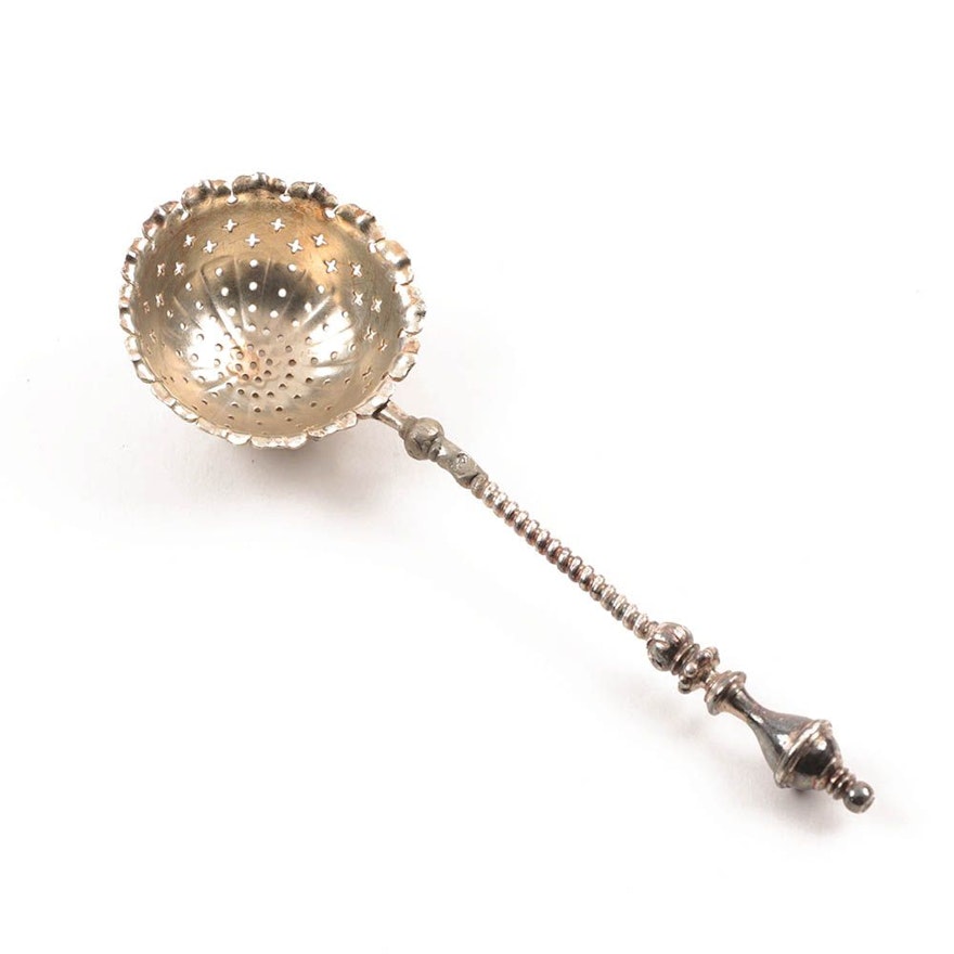 Plated Silver Tea Strainer