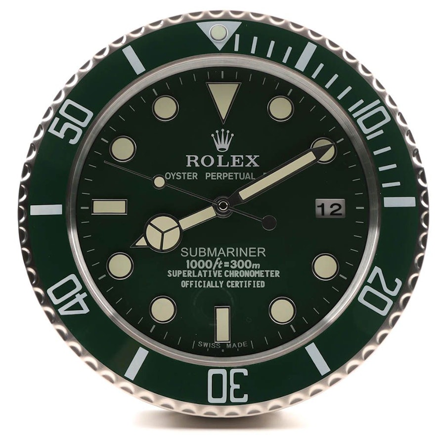 Rolex "Submariner" Dealer Wall Clock