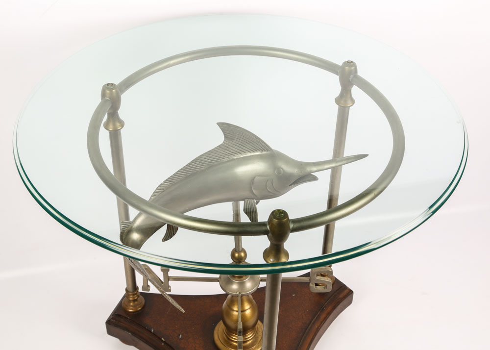 "Marlin Weathervane" Side Table from Thomasville's Ernest Hemingway Collection