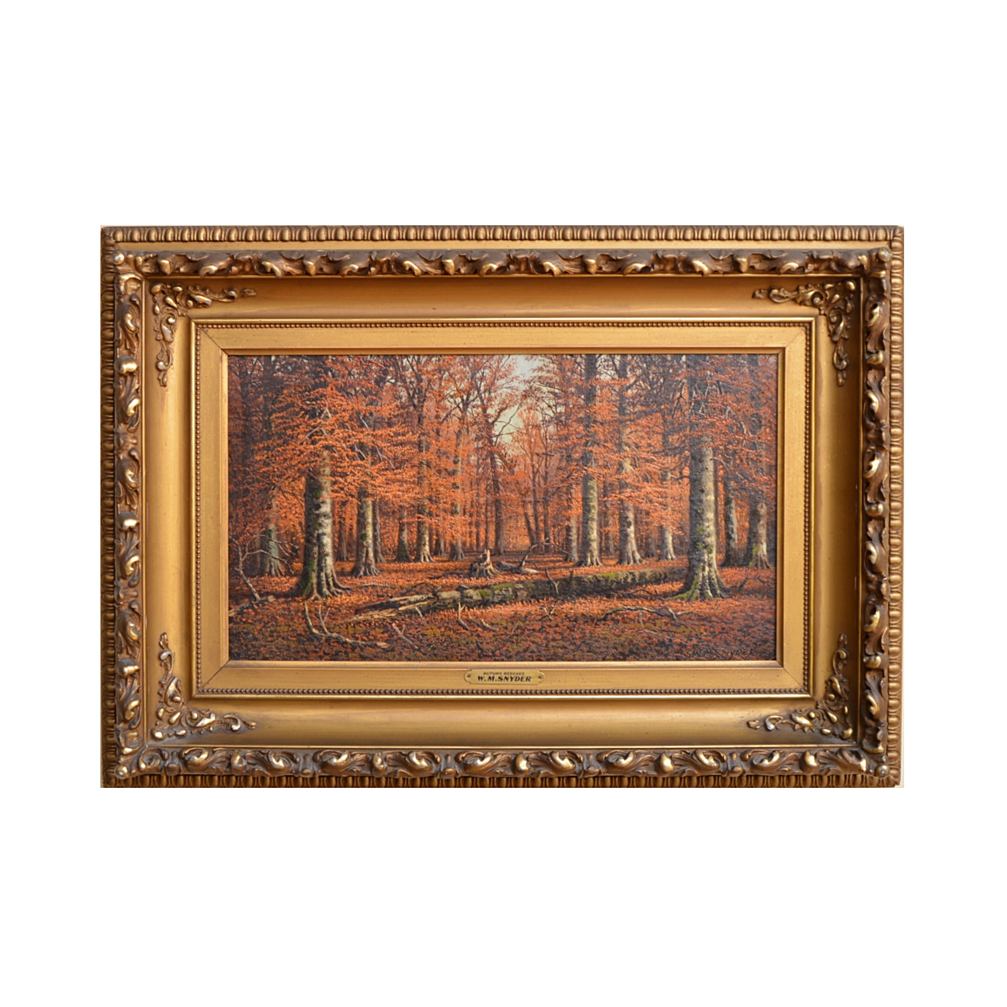 William McKendree Snyder Oil Painting "Autumn Beeches"