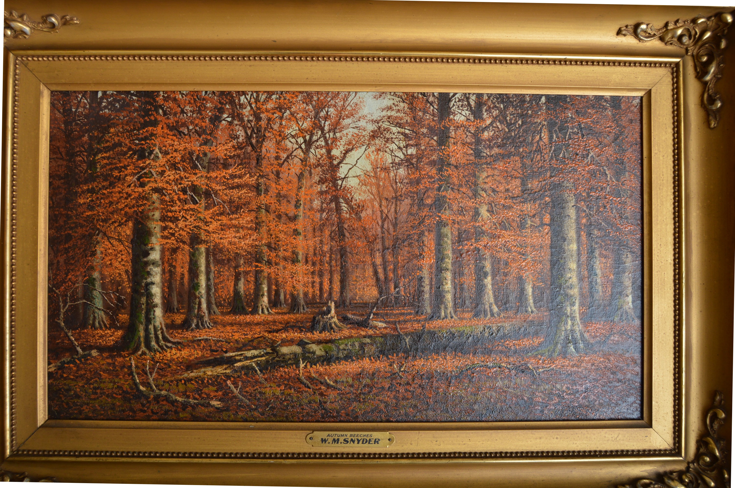 William McKendree Snyder Oil Painting "Autumn Beeches"