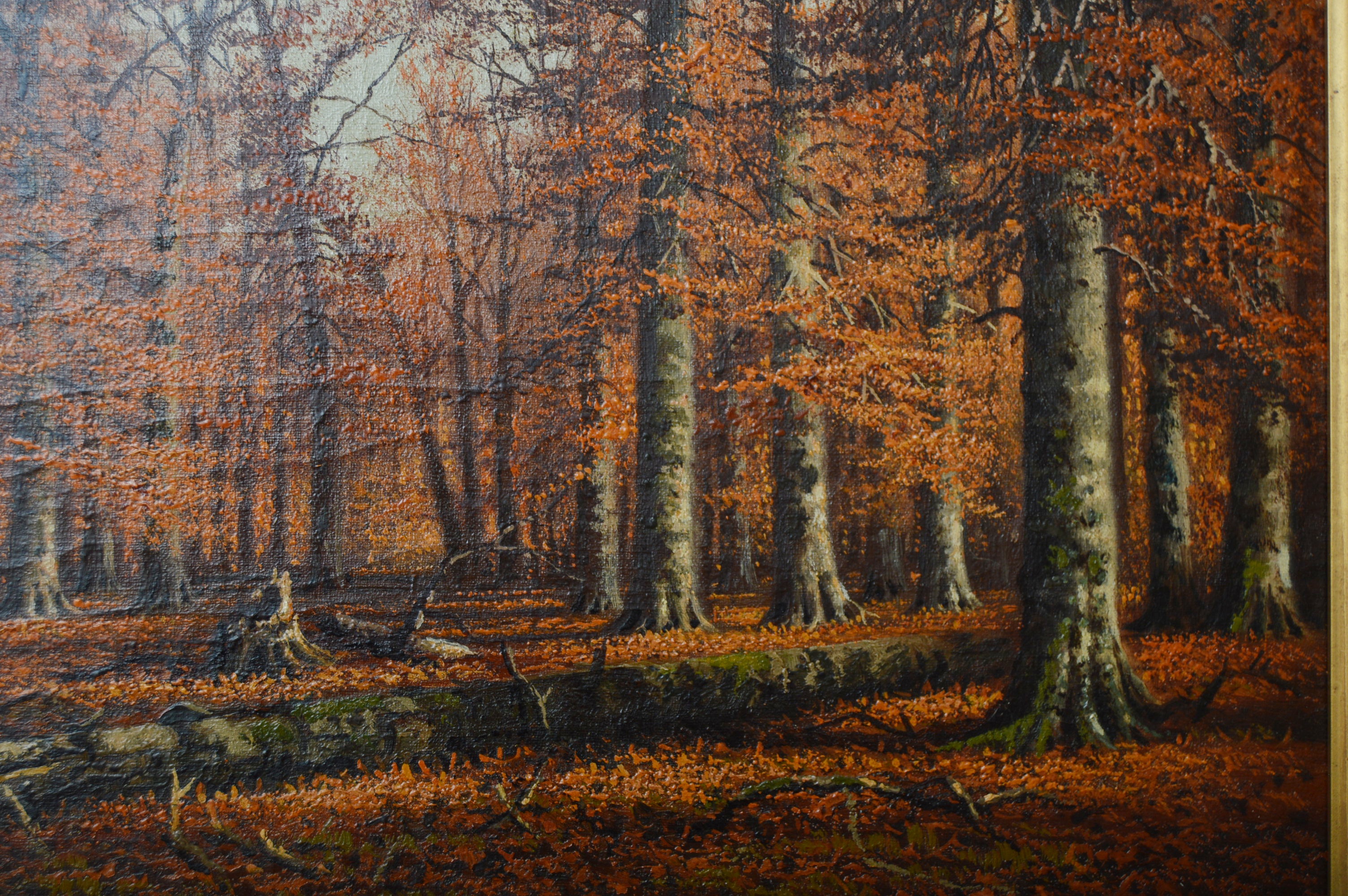 William McKendree Snyder Oil Painting "Autumn Beeches"