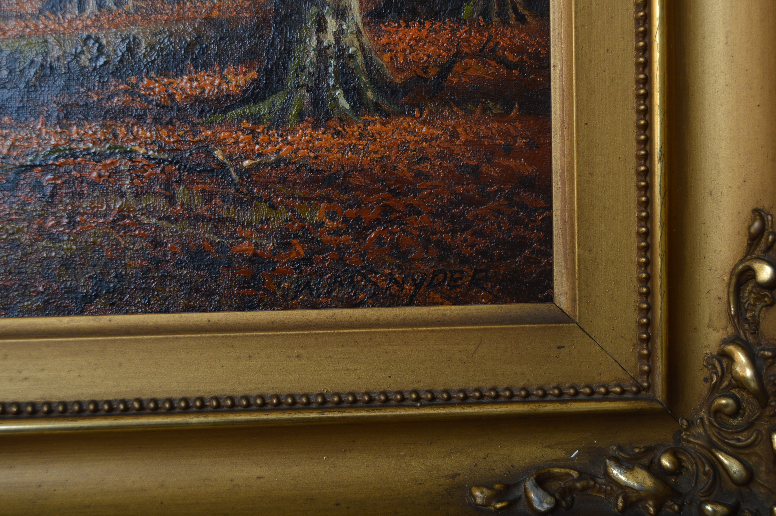 William McKendree Snyder Oil Painting "Autumn Beeches"