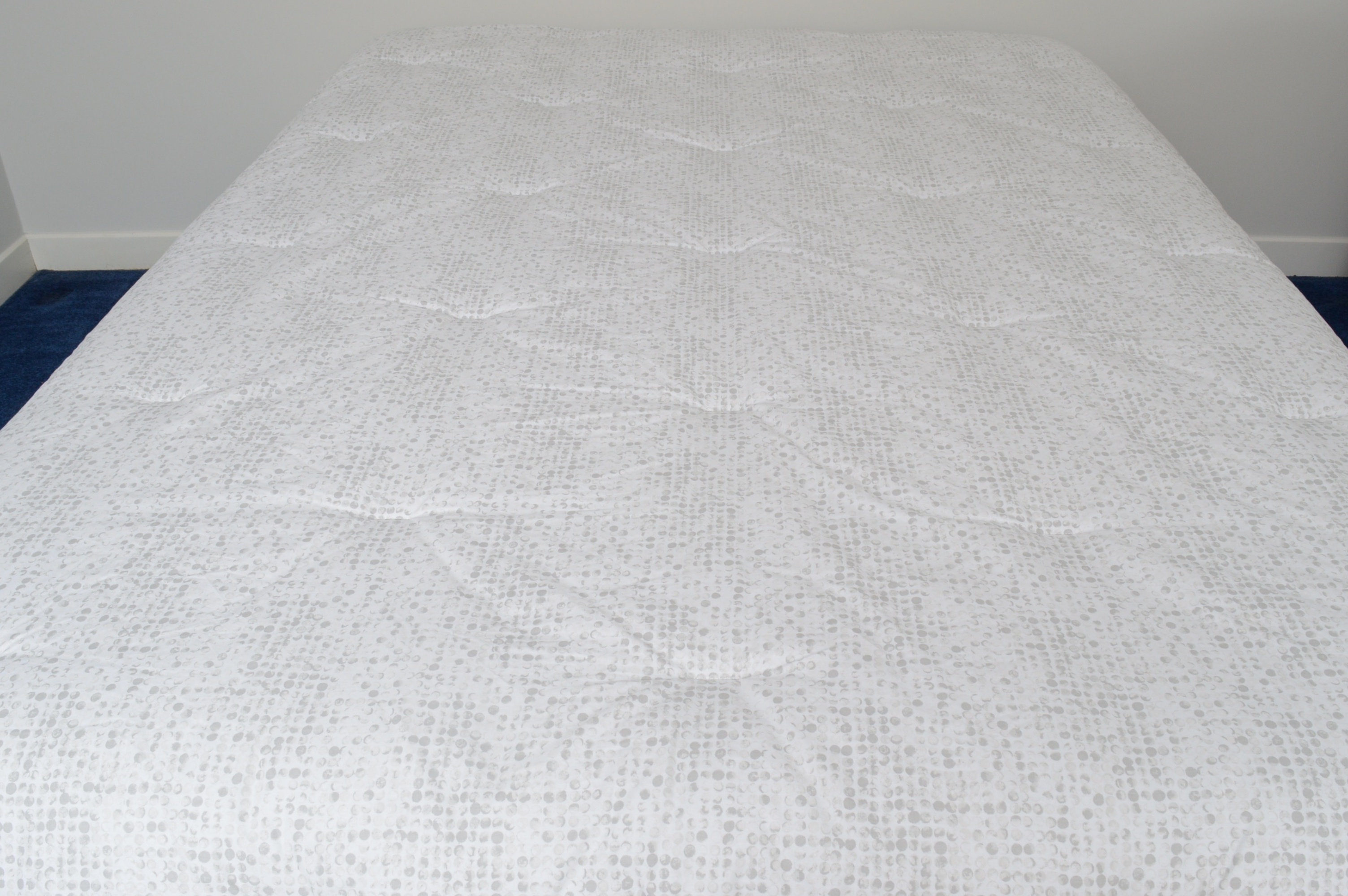 Queen Size Bed Frame with Sleep Number 300 Mattress and Bedding