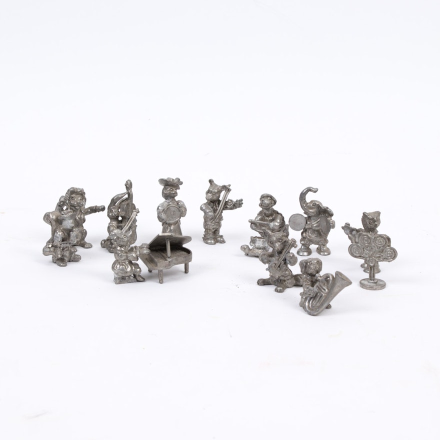 Pewter Animal Figurines