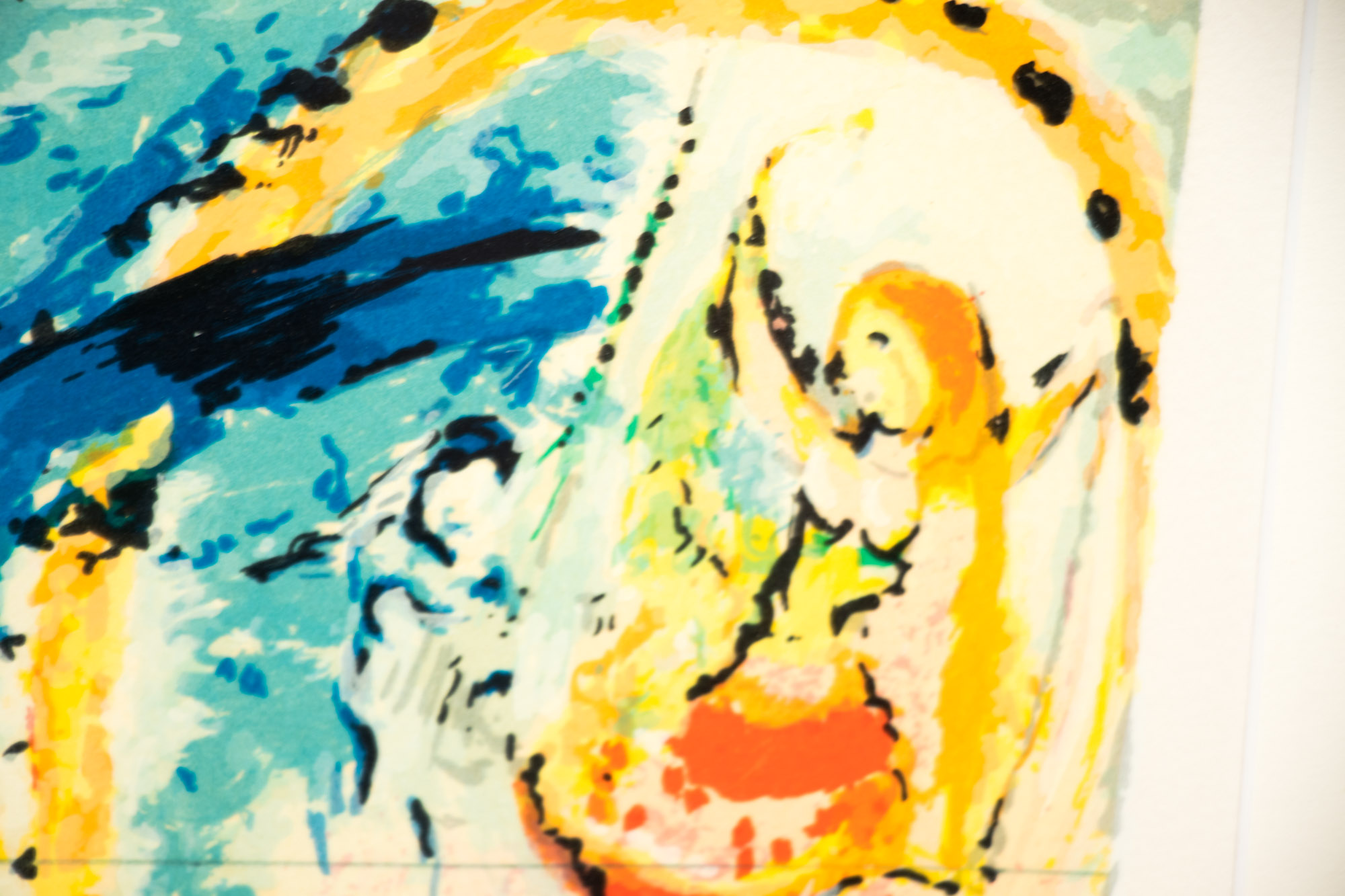 Lithograph after Marc Chagall "The Circus Musician"