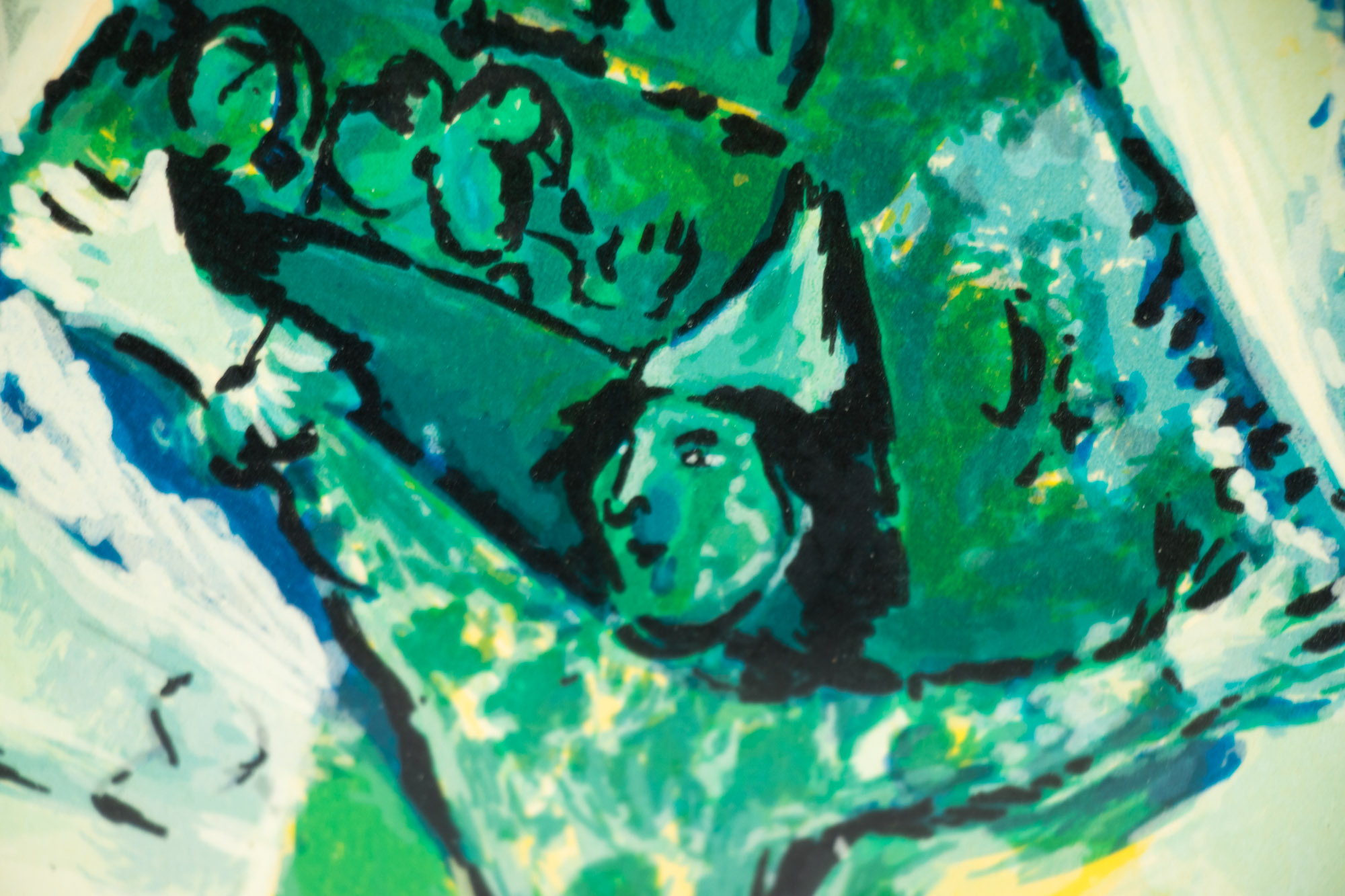 Lithograph after Marc Chagall "The Circus Musician"