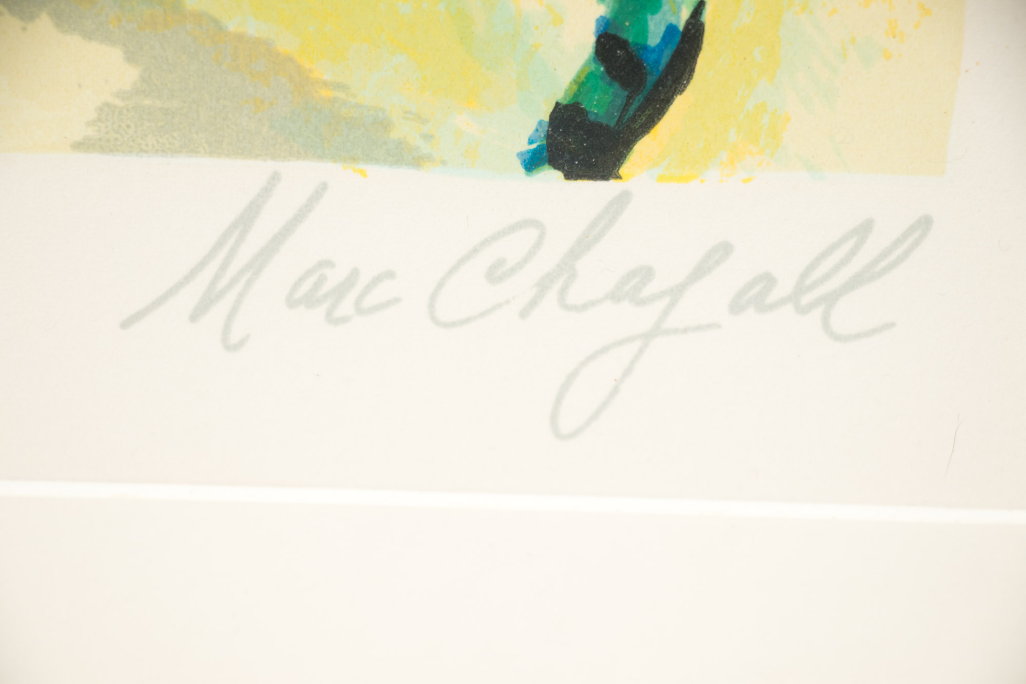 Lithograph after Marc Chagall "The Circus Musician"