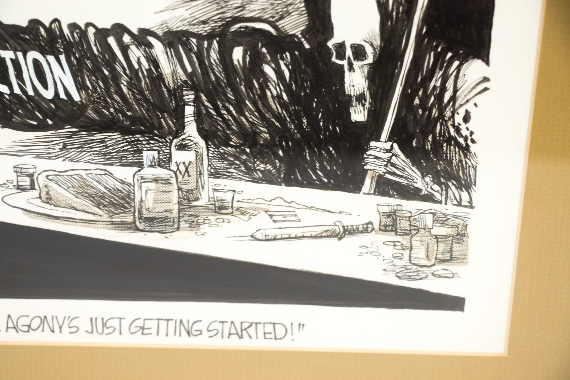 Jim Borgman Original 1989 Ink Cartoon Illustration Prototype