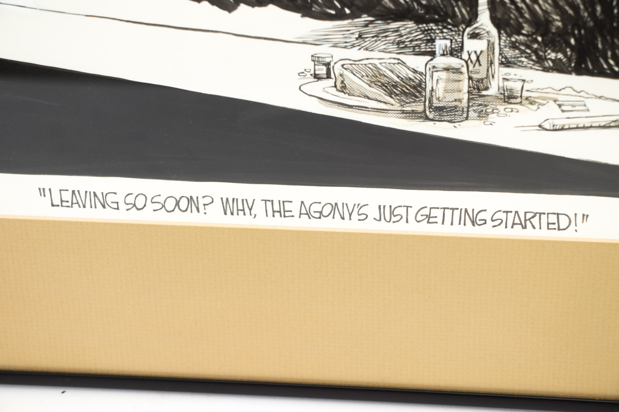 Jim Borgman Original 1989 Ink Cartoon Illustration Prototype