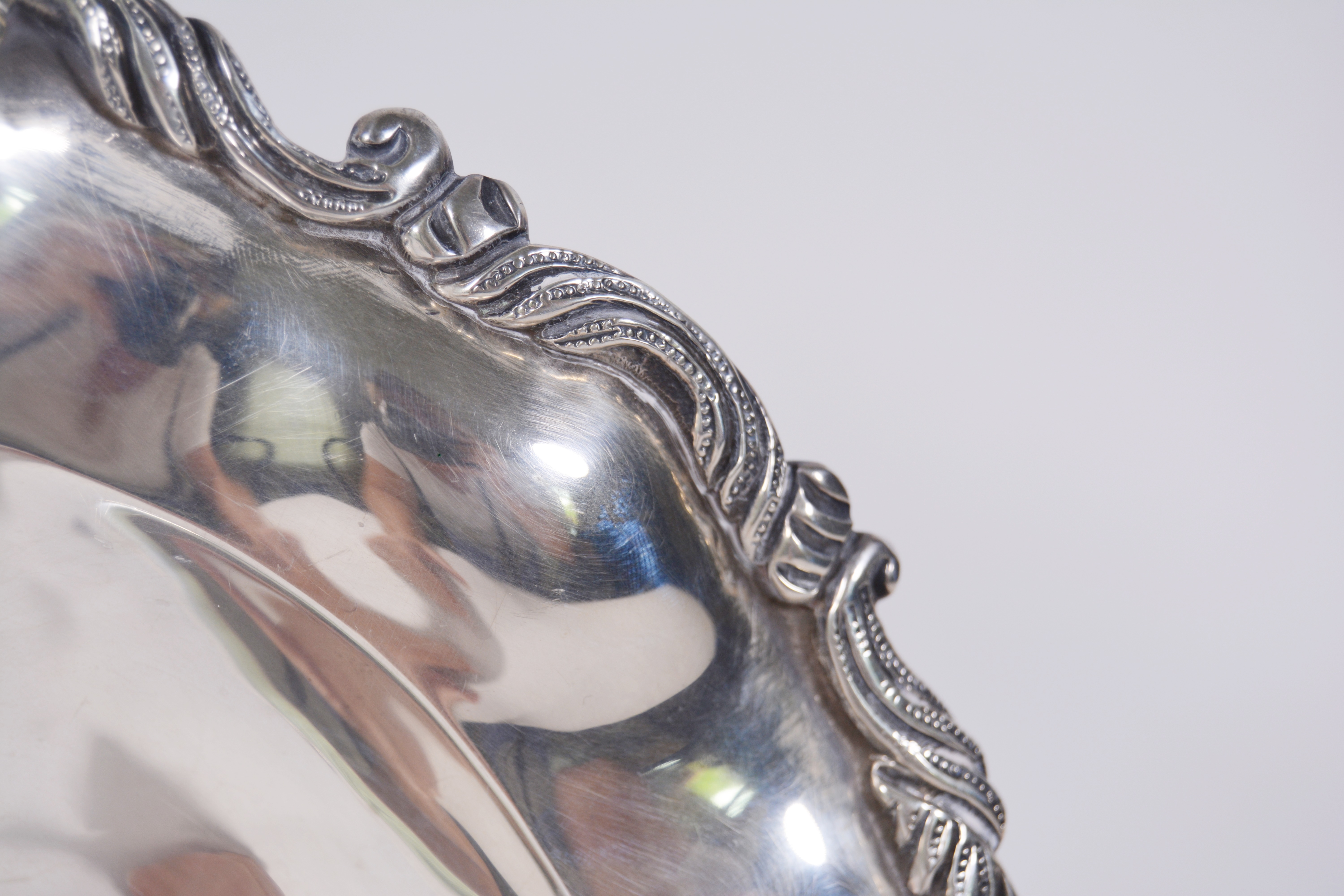 Mexican Silversmith Lilyan Sterling Silver Oval Platter