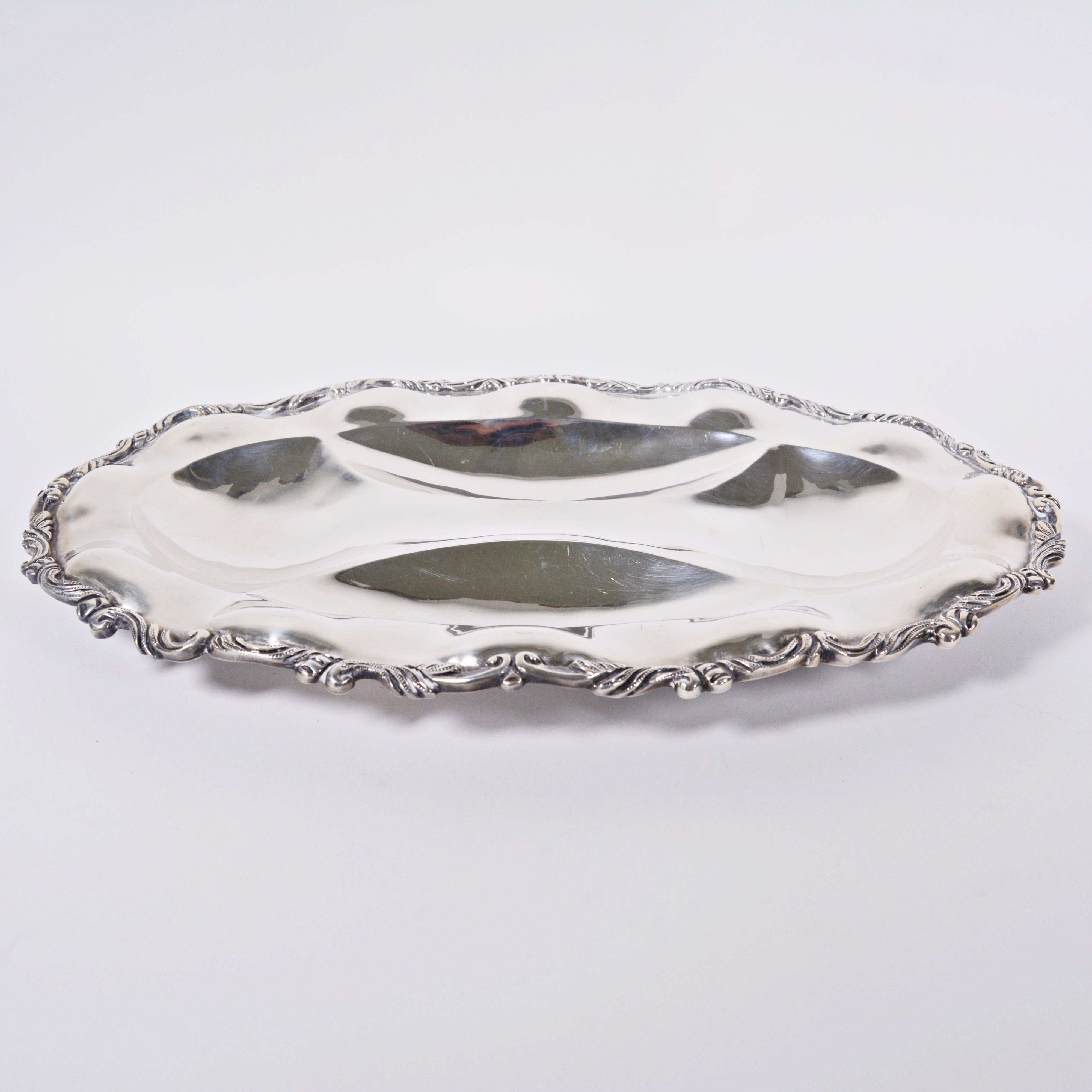 Mexican Silversmith Lilyan Sterling Silver Oval Platter