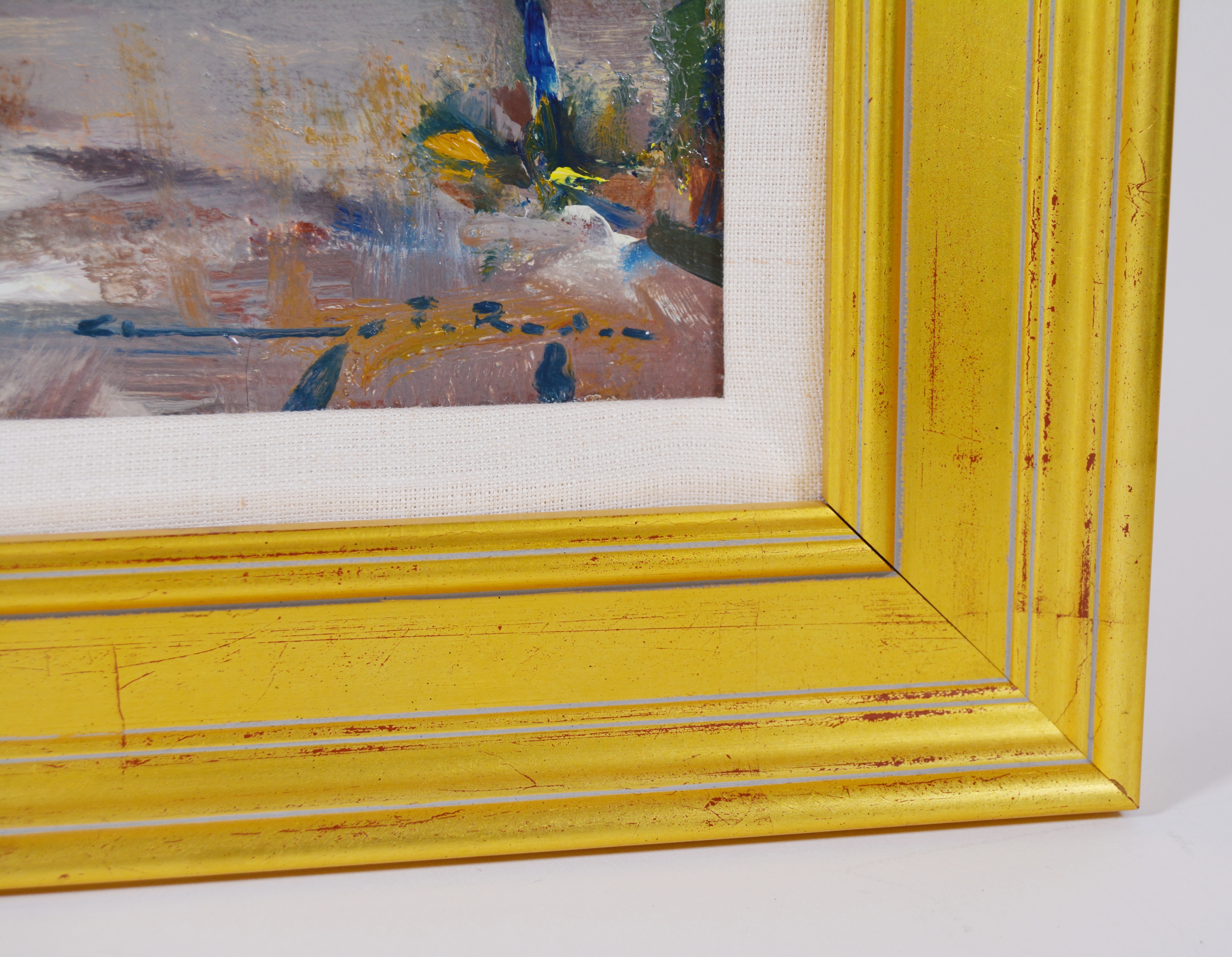 Chauncey Foster Ryder Oil Painting of Village Landscape