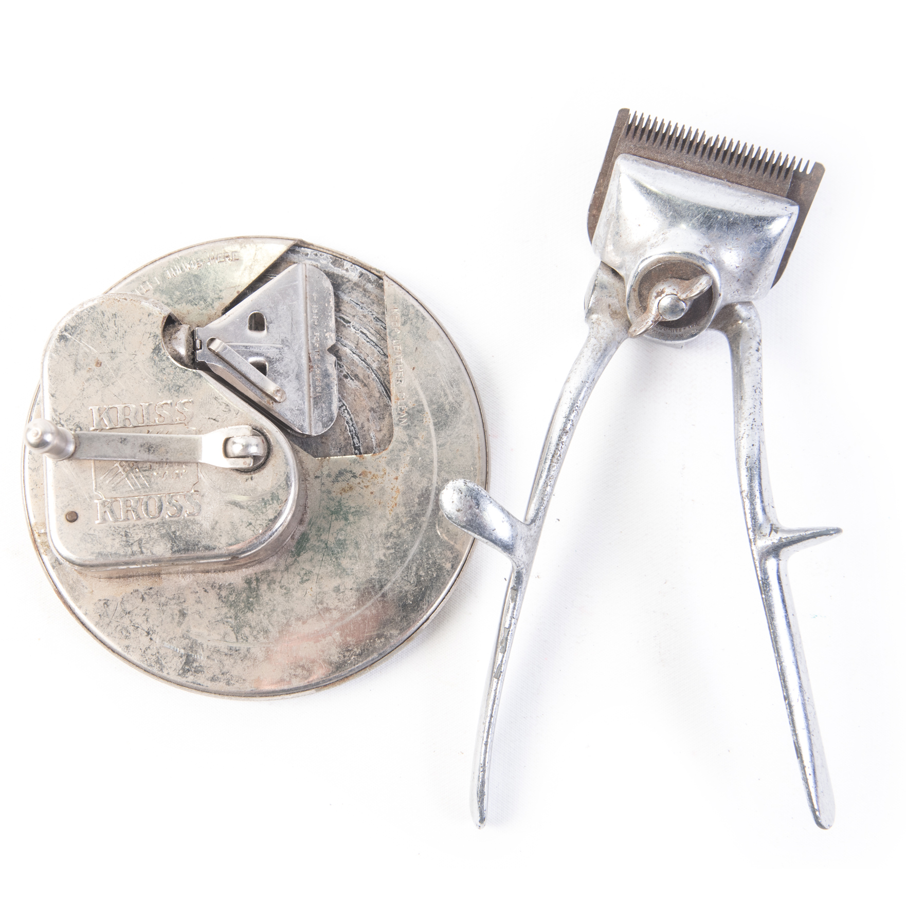 Vintage Clippers and a Kriss Kross Razor Blade Sharpener
