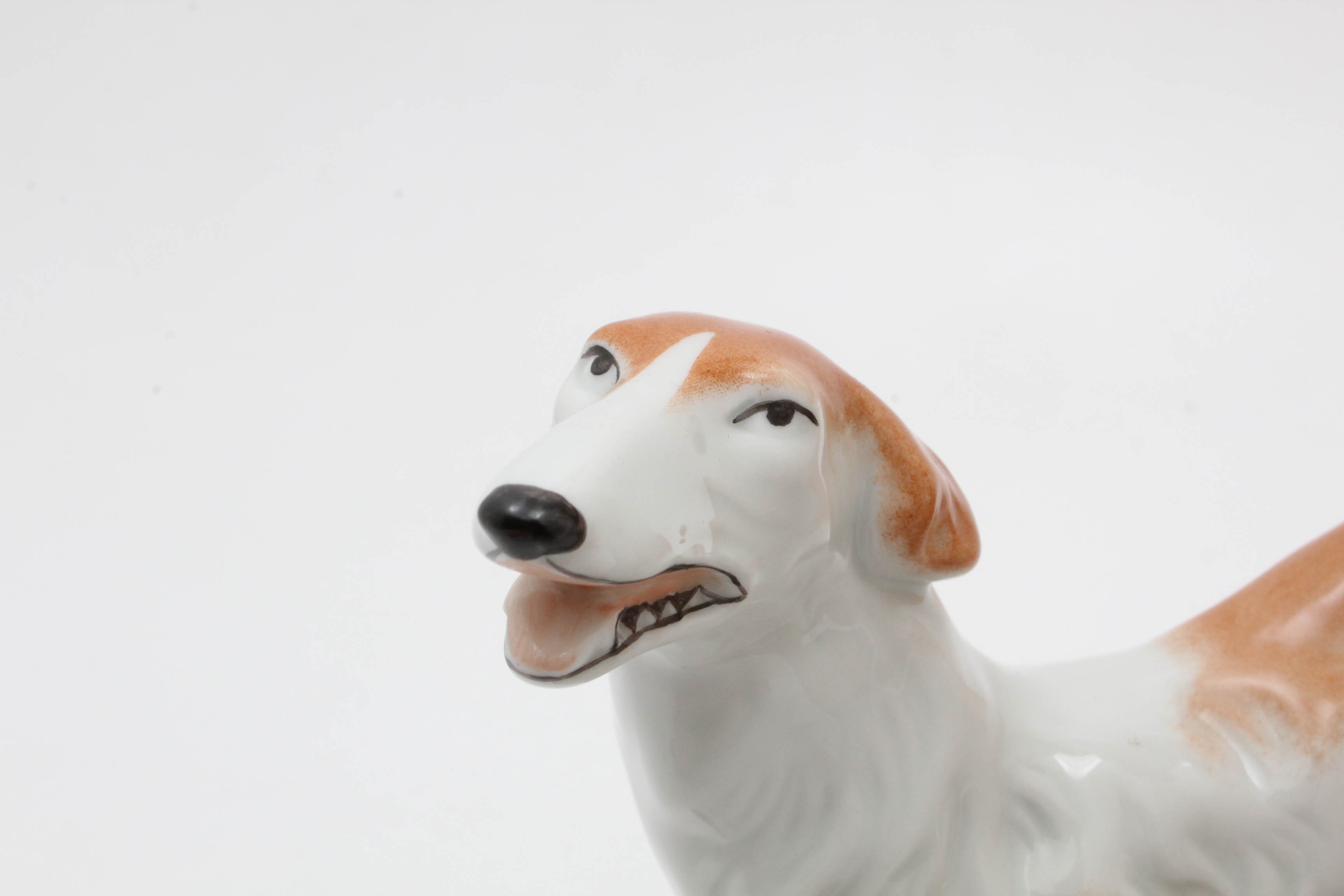 Royal Dux Bohemia Nude Lady with Borzoi Figurine