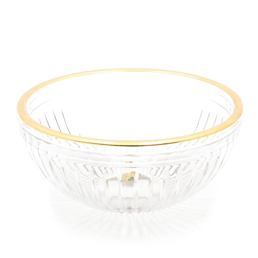 Marquis by Waterford Crystal "Hanover Gold" Serving Bowl