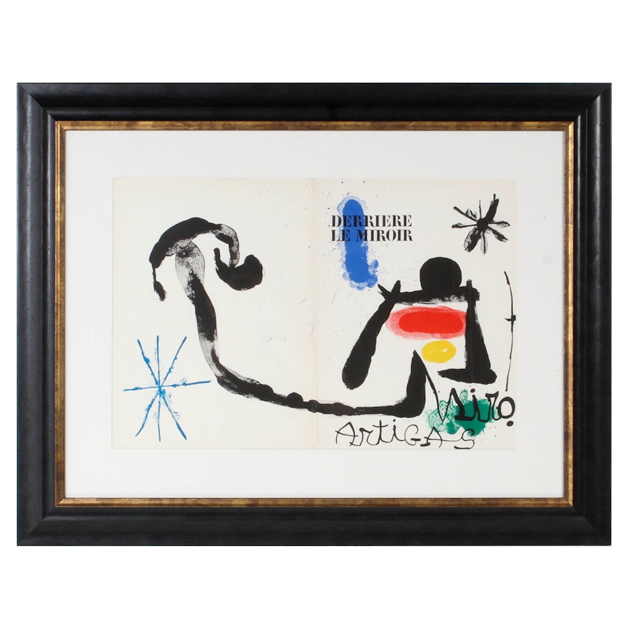 Joan Miró 1963 Lithograph for "Derrière le Miroir, No. 139 - 140"