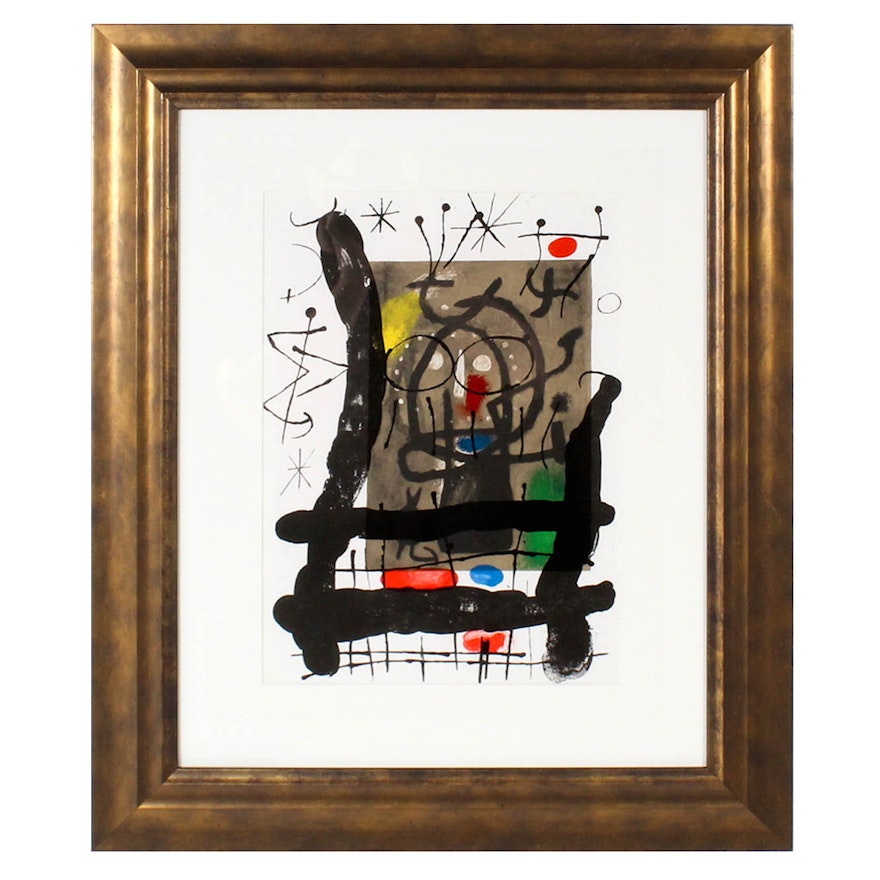 Joan Miró Lithograph for 1965 "Derrière le Miroir, No. 151-152"