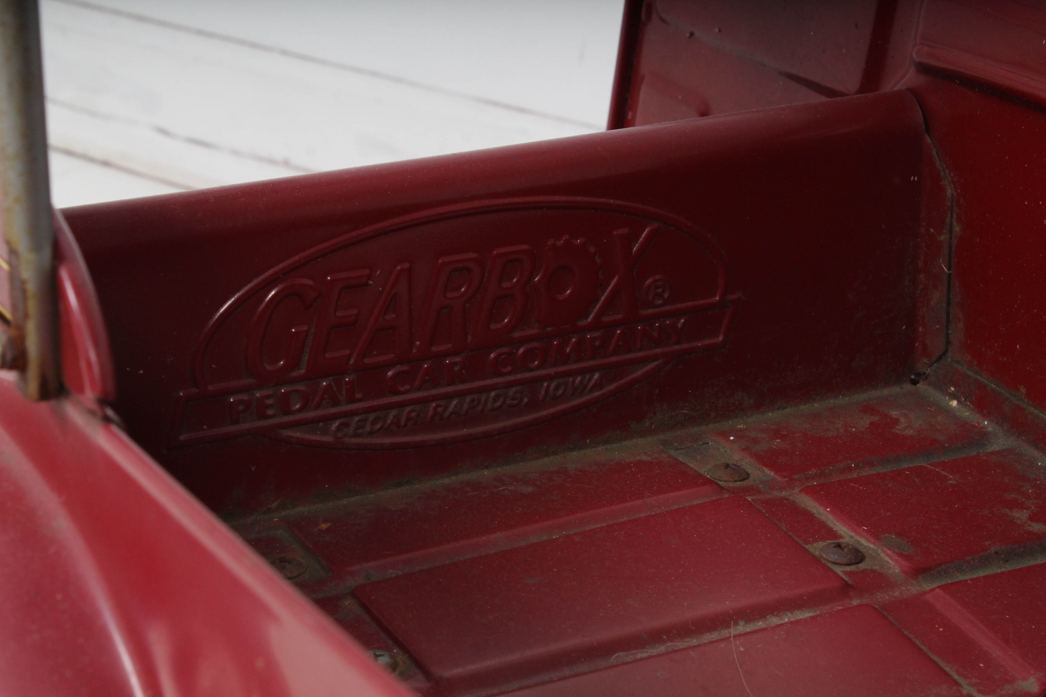 Vintage Gearbox Fire Truck Pedal Car