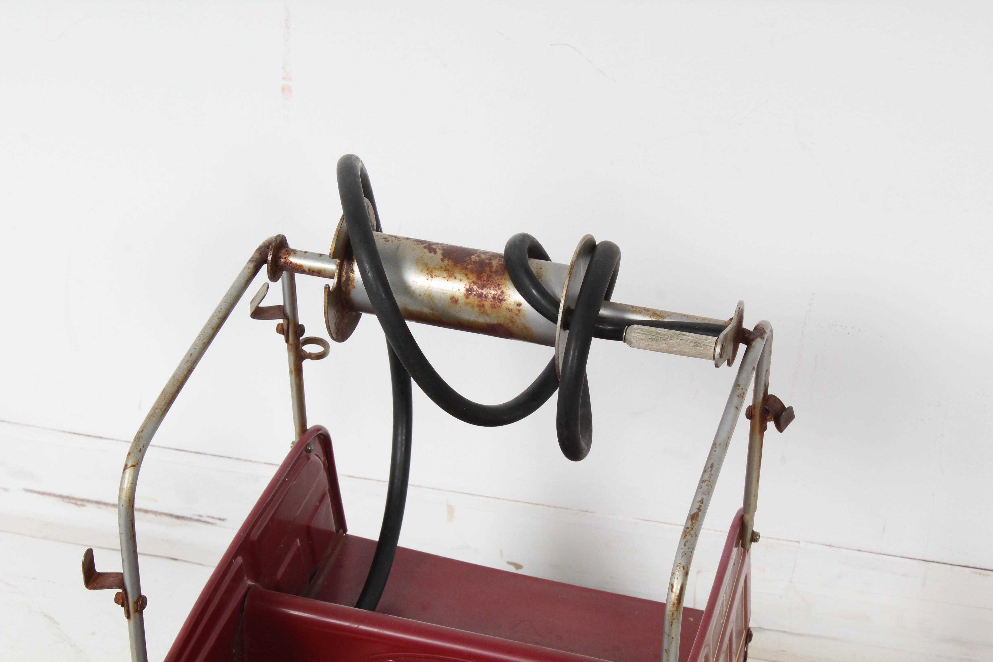 Vintage Gearbox Fire Truck Pedal Car