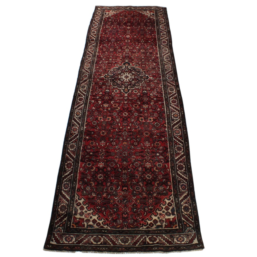 Vintage Hand-Knotted Persian Malayer Sarouk Rug