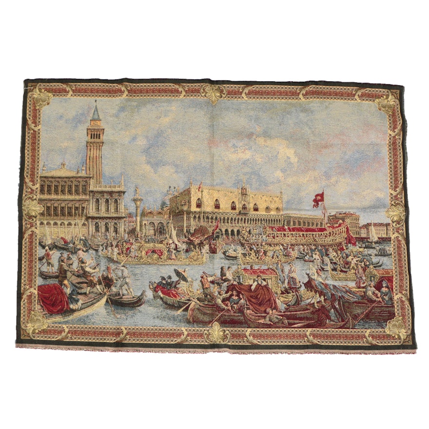 Contemporary Venetian Renaissance Scenic Tapestry