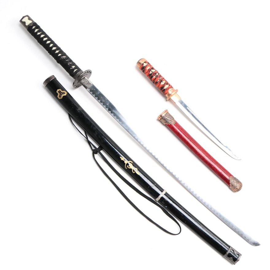 Chinese Reproduction Japanese Style Katana and Tantō Swords