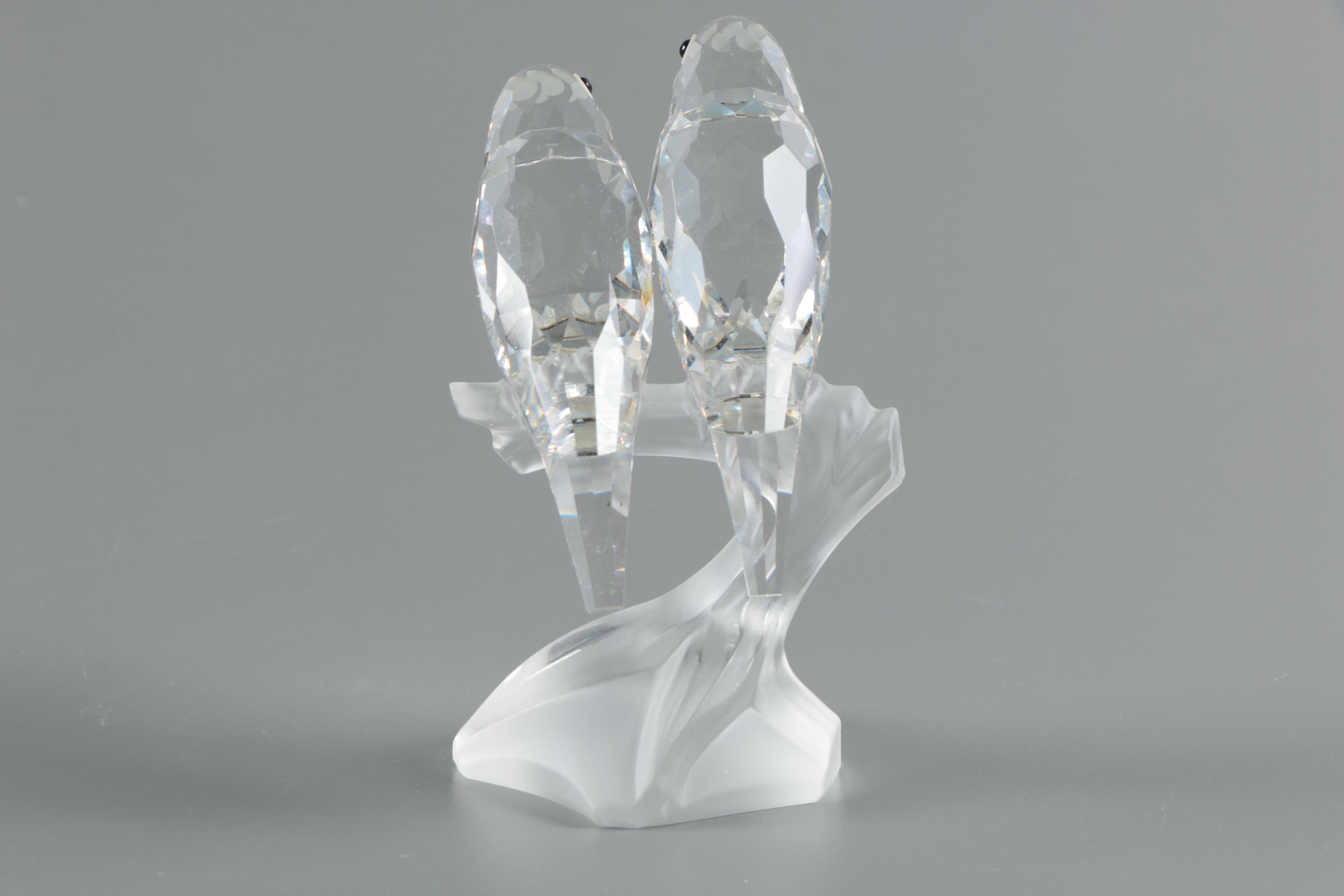 Swarovski Crystal Society 1987 "Togetherness" Annual Edition Lovebirds Figurine