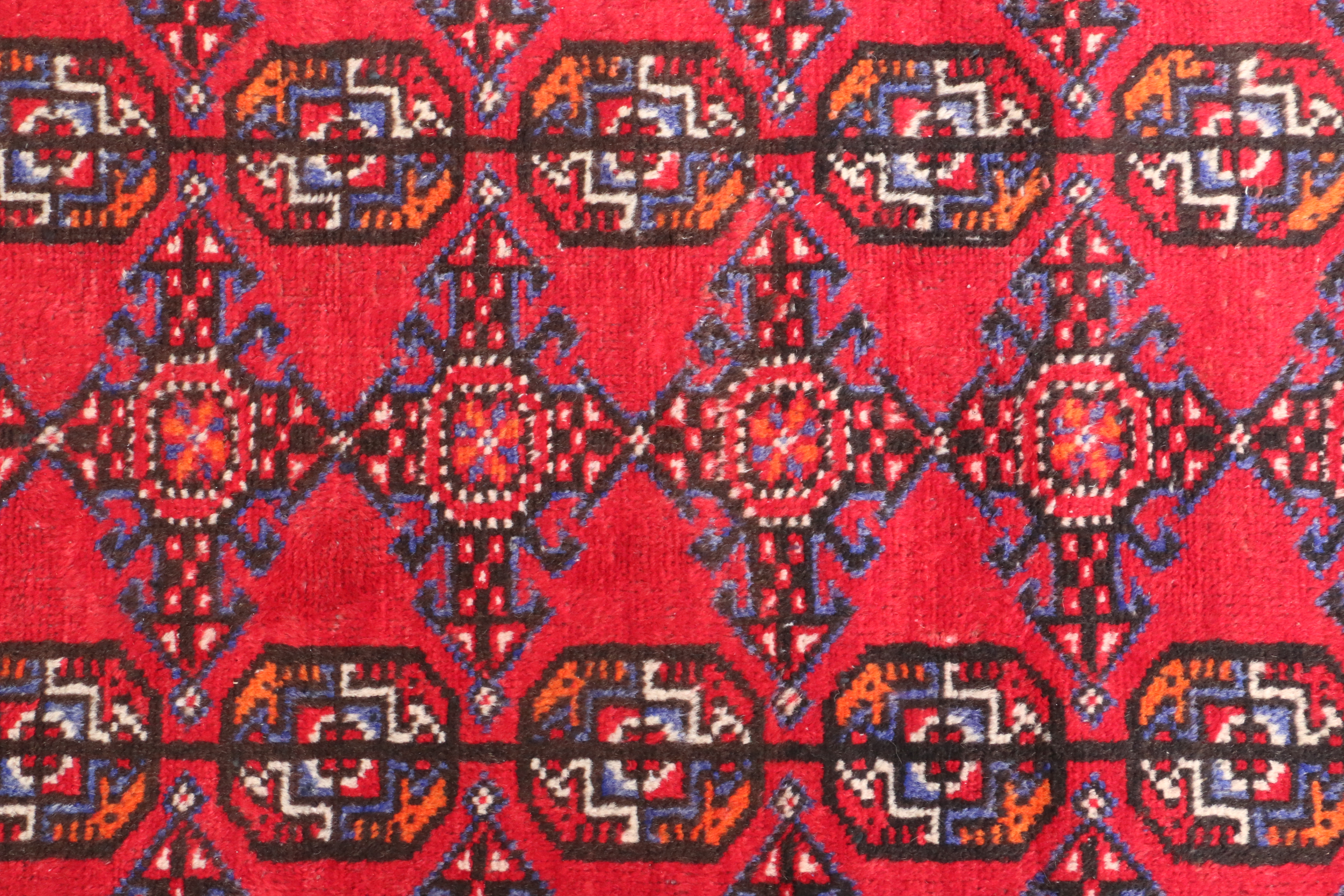 Hand-Knotted Indo-Persian Carpet Runner