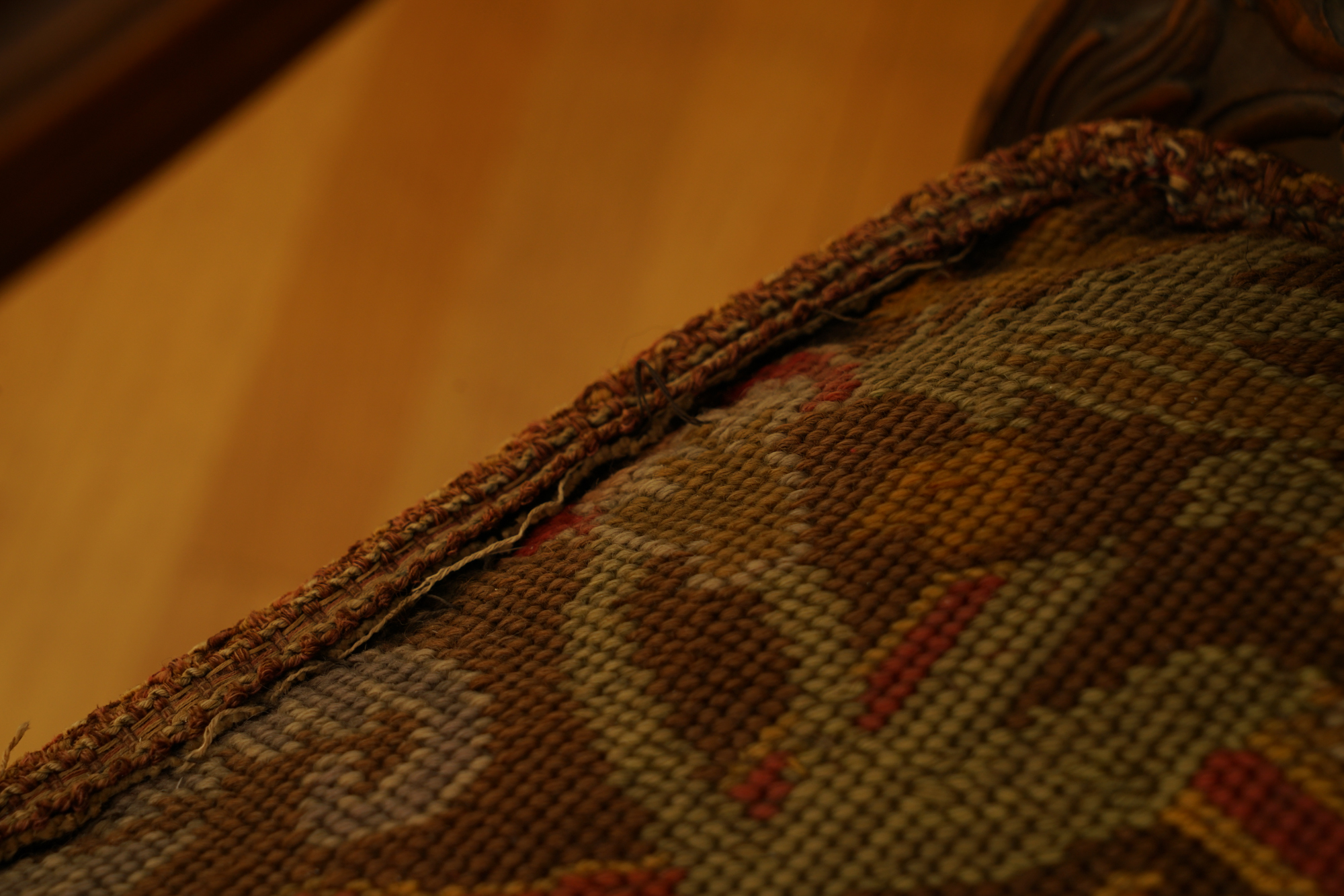 Louis XV Style Armchair with Needlepoint Upholstery