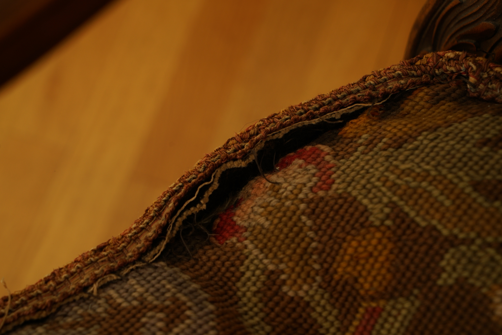 Louis XV Style Armchair with Needlepoint Upholstery