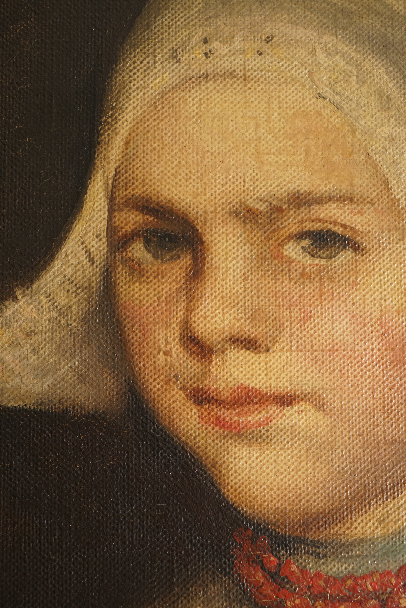 Dana Pond Oil Portrait Painting of Dutch Woman