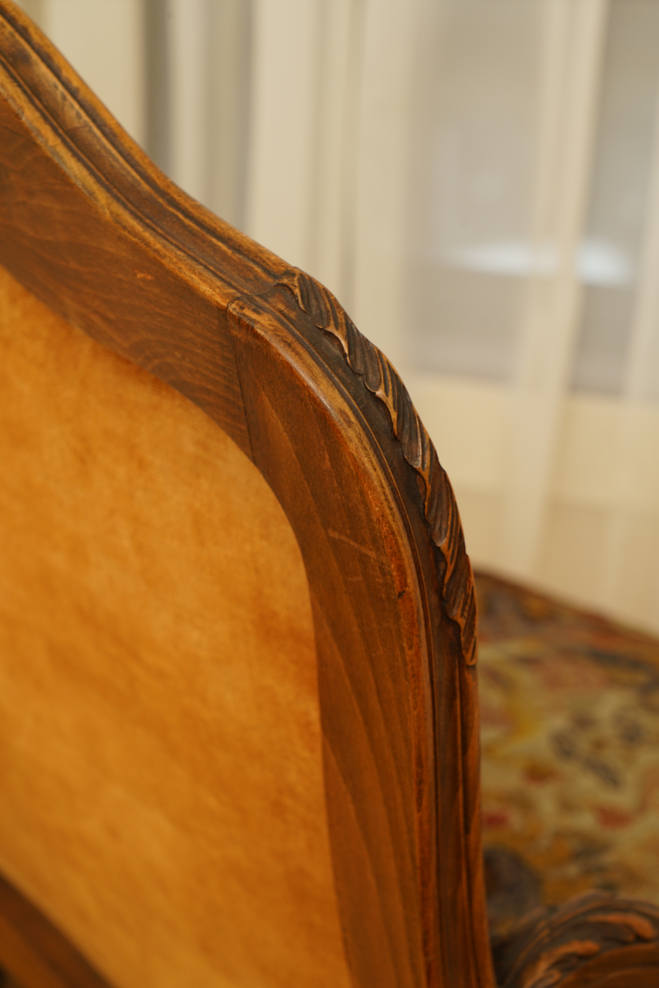 Louis XV Style Armchair with Needlepoint Upholstery