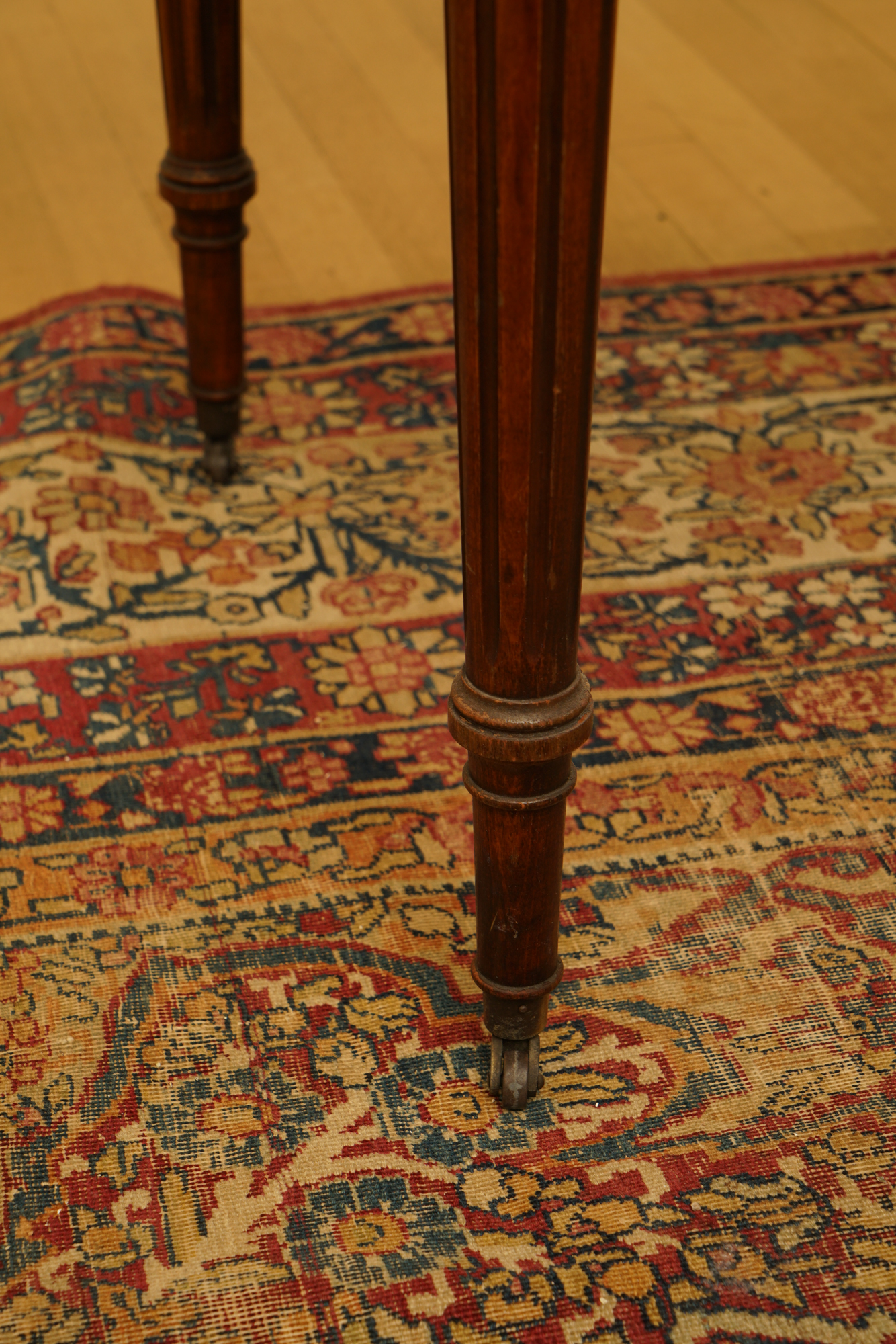 Federal Style Stone Top Accent Table