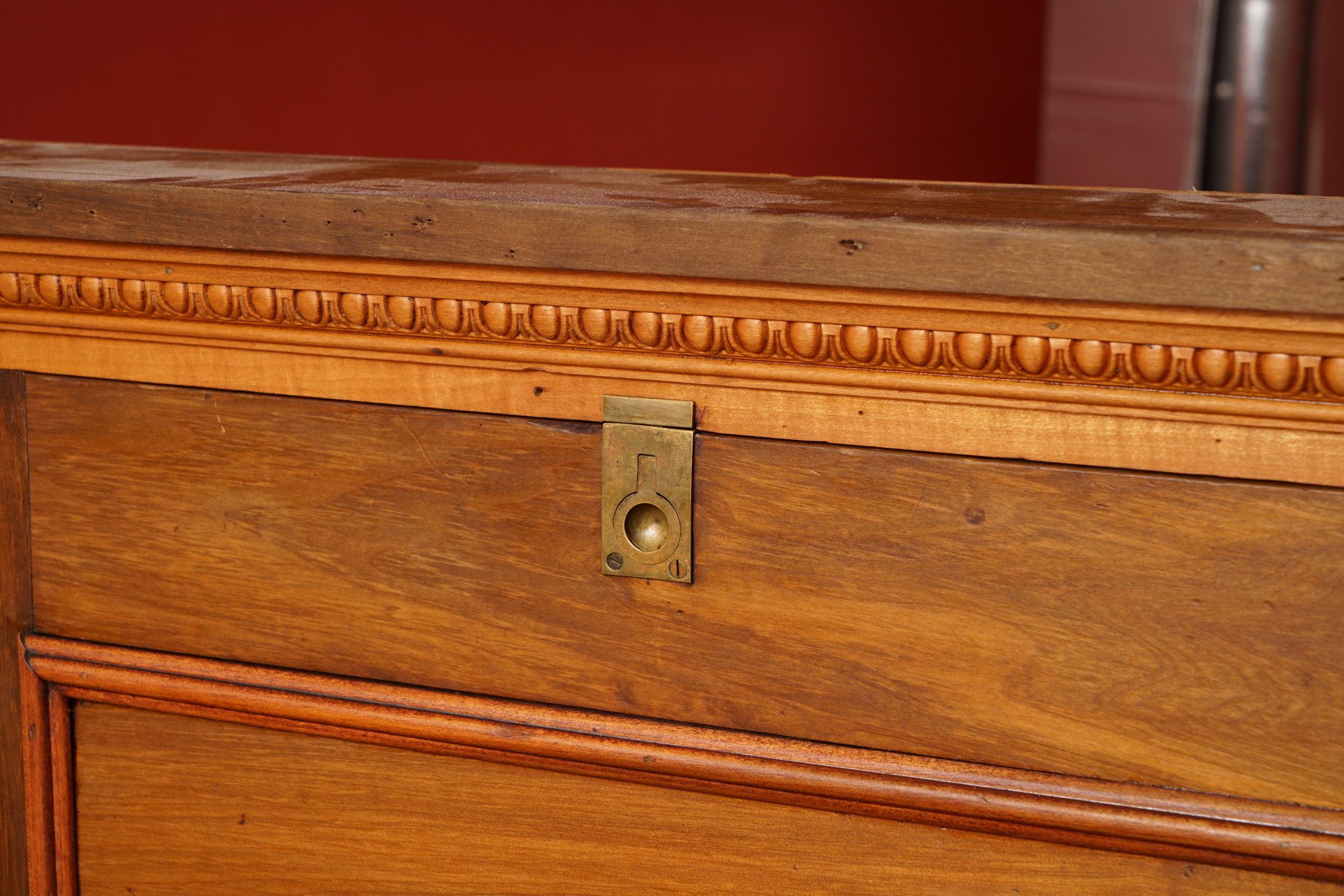 Mahogany Wall Mount Drop Front Desk