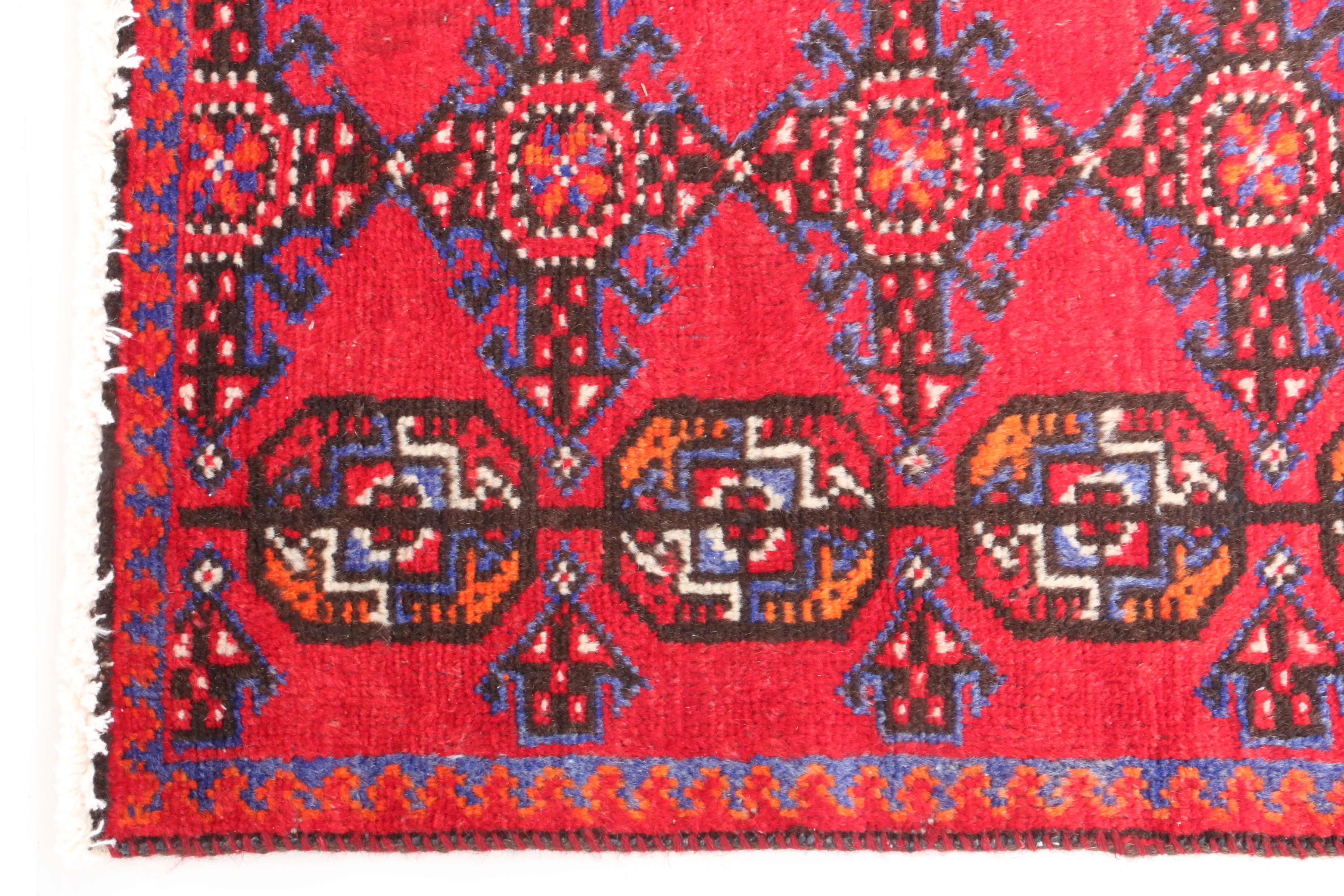 Hand-Knotted Indo-Persian Carpet Runner