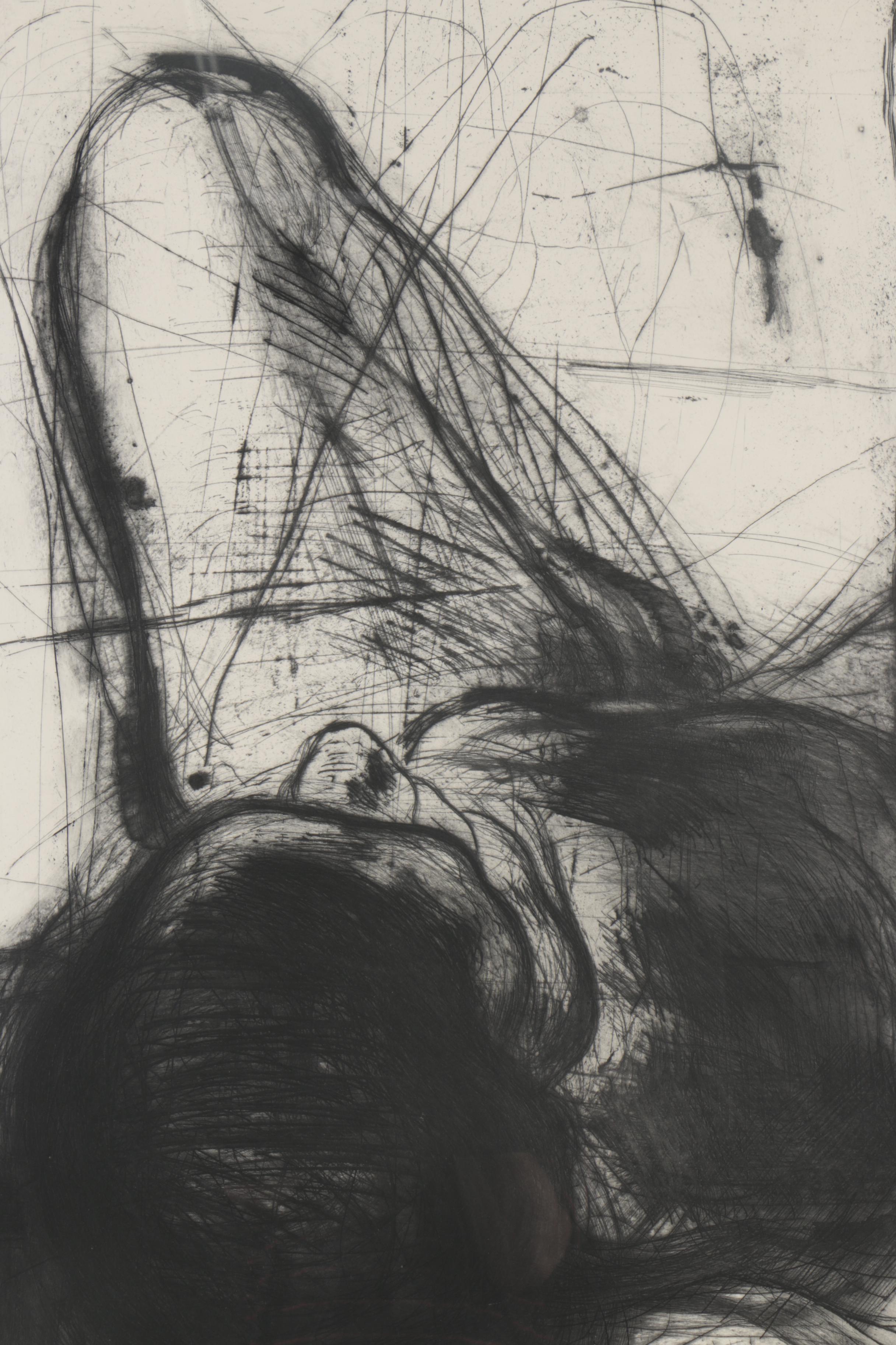 Sylvia Schuster Drypoint Engraving "Legs"