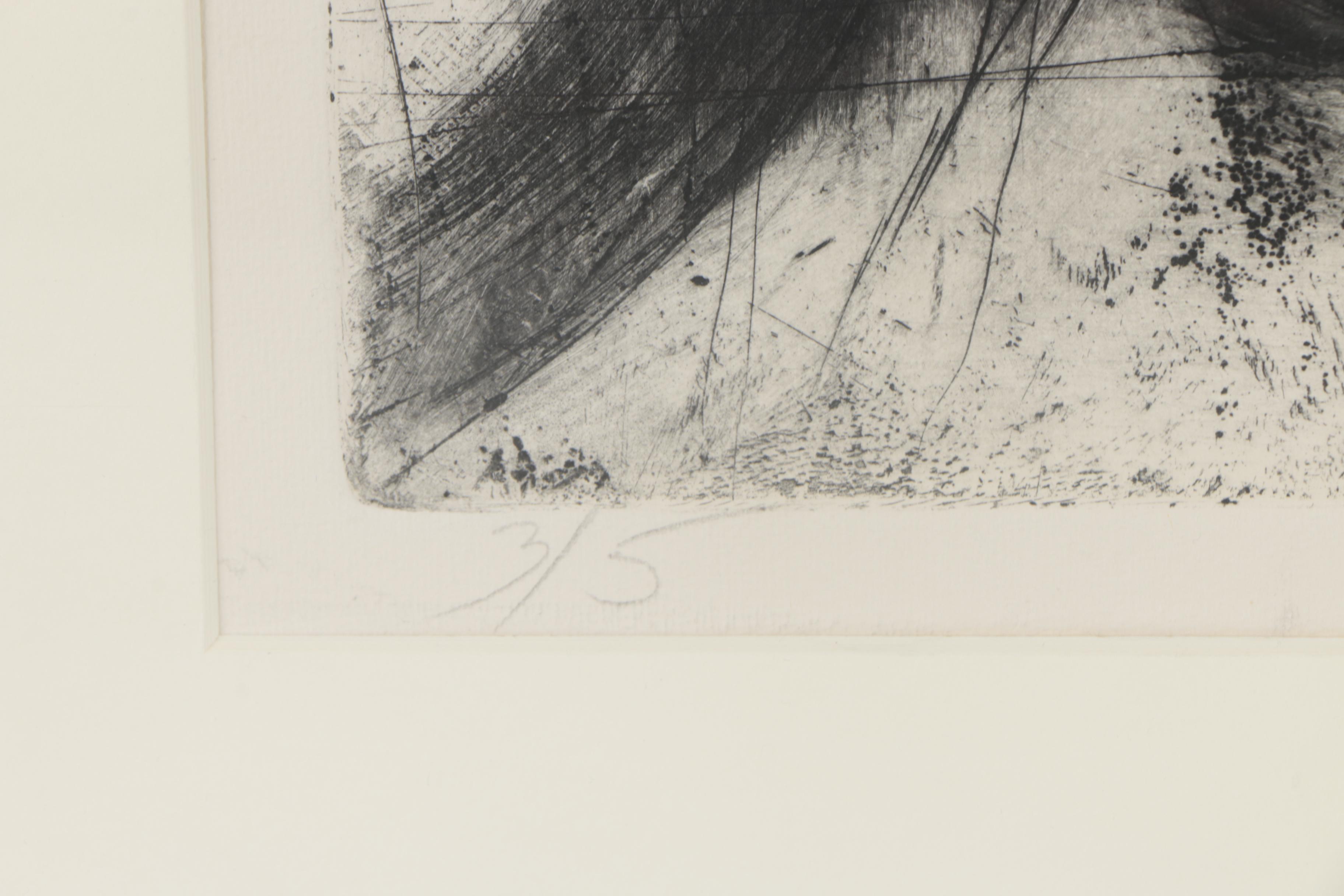 Sylvia Schuster Drypoint Engraving "Legs"